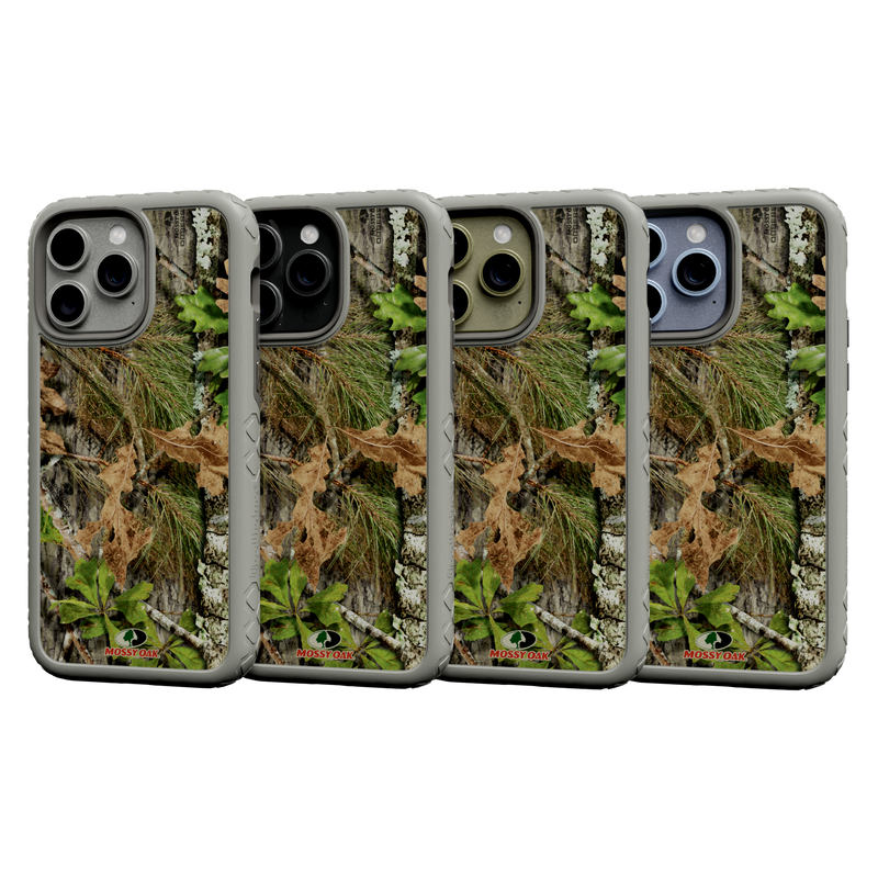 Mossy Oak | Dual Layer Case for Apple iPhone 13 Pro Max | Obsession | Fortitude Series Gray