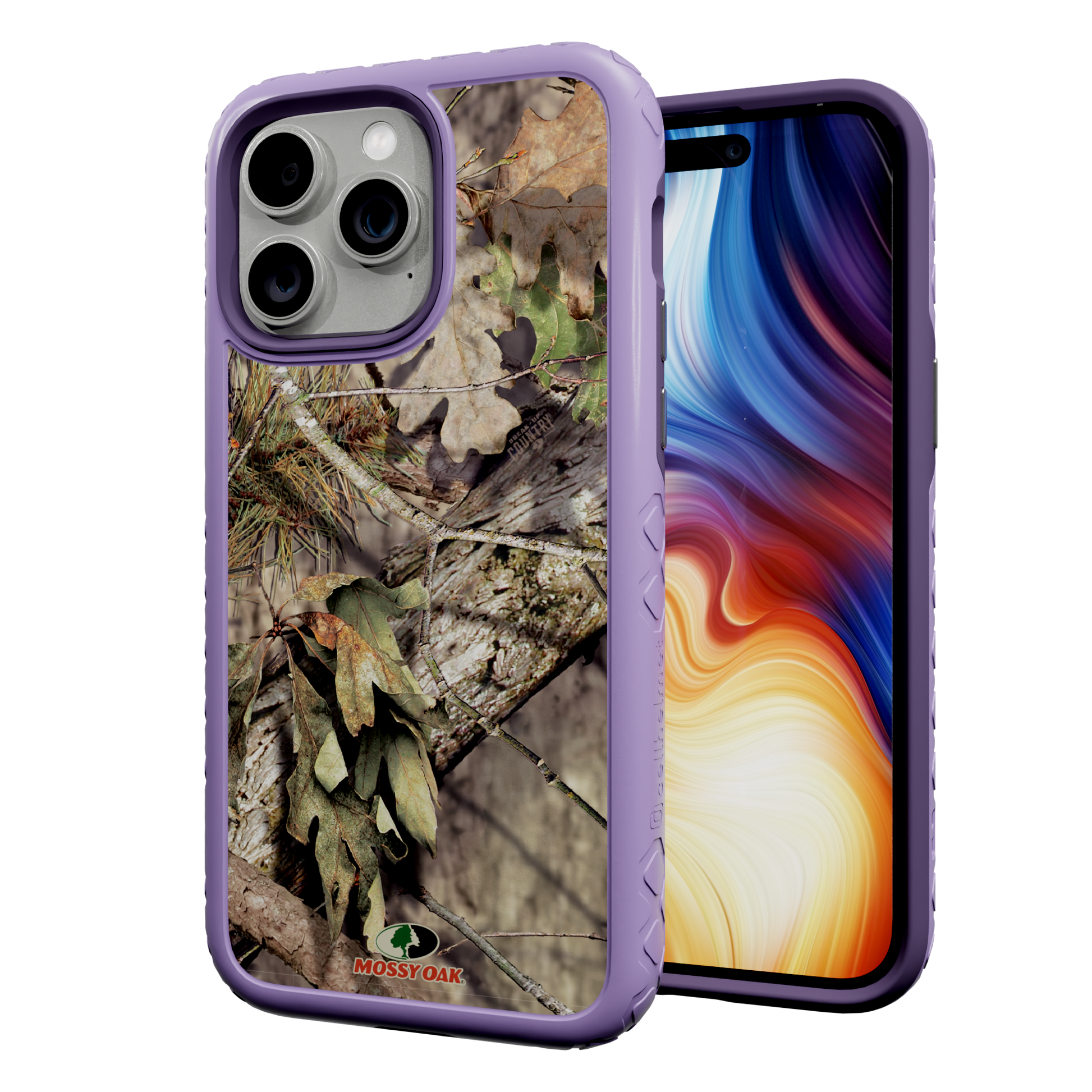 Mossy Oak Protective Case for Apple iPhone 13 Pro Max - Breakup Country Lilac Blossom Purple