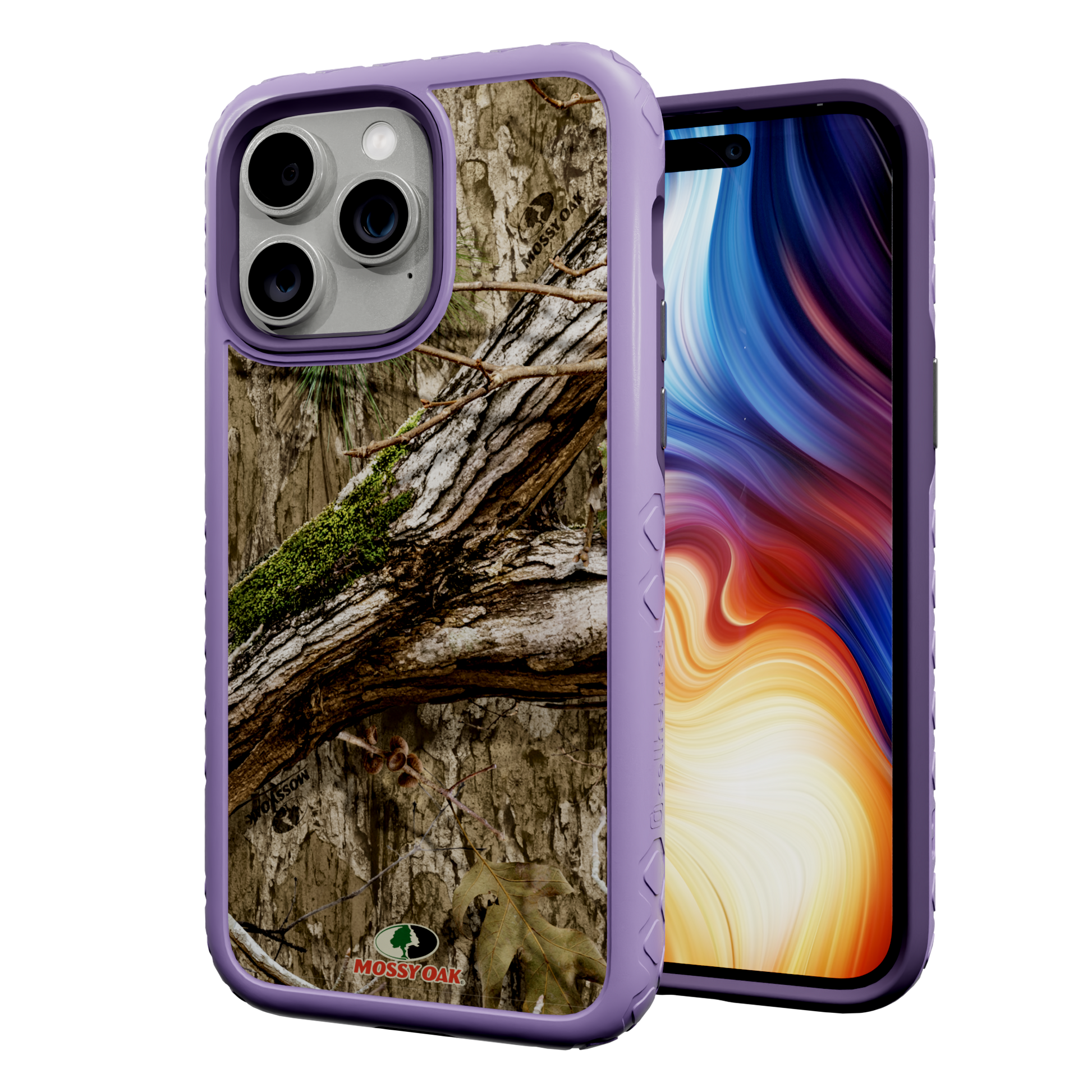 Mossy Oak Protective Case for Apple iPhone 13 Pro Max - Country DNA Lilac Blossom Purple