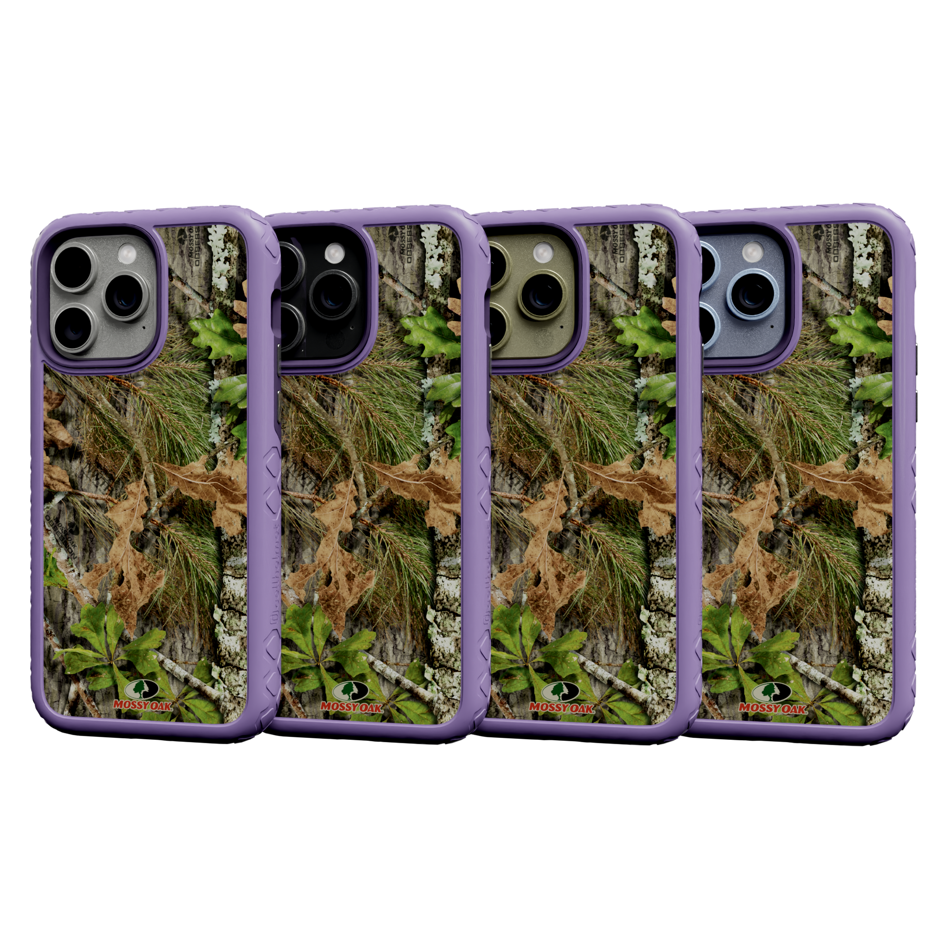 Mossy Oak | Dual Layer Case for Apple iPhone 13 Pro Max | Obsession | Fortitude Series Lilac Blossom Purple
