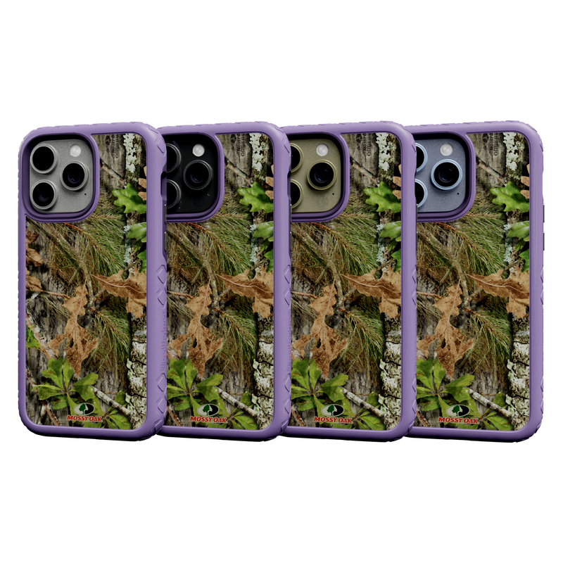 Mossy Oak | Dual Layer Case for Apple iPhone 13 Pro Max | Obsession | Fortitude Series Lilac Blossom Purple