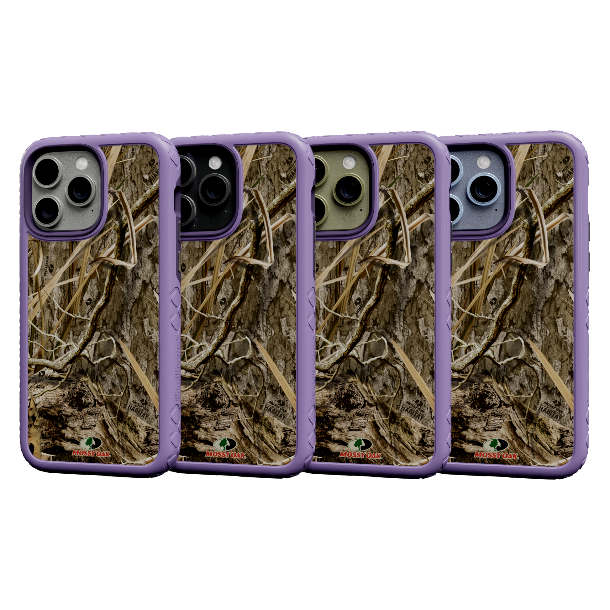 Mossy Oak Protective Case for Apple iPhone 13 Pro Max - Shadow Grass Lilac Blossom Purple