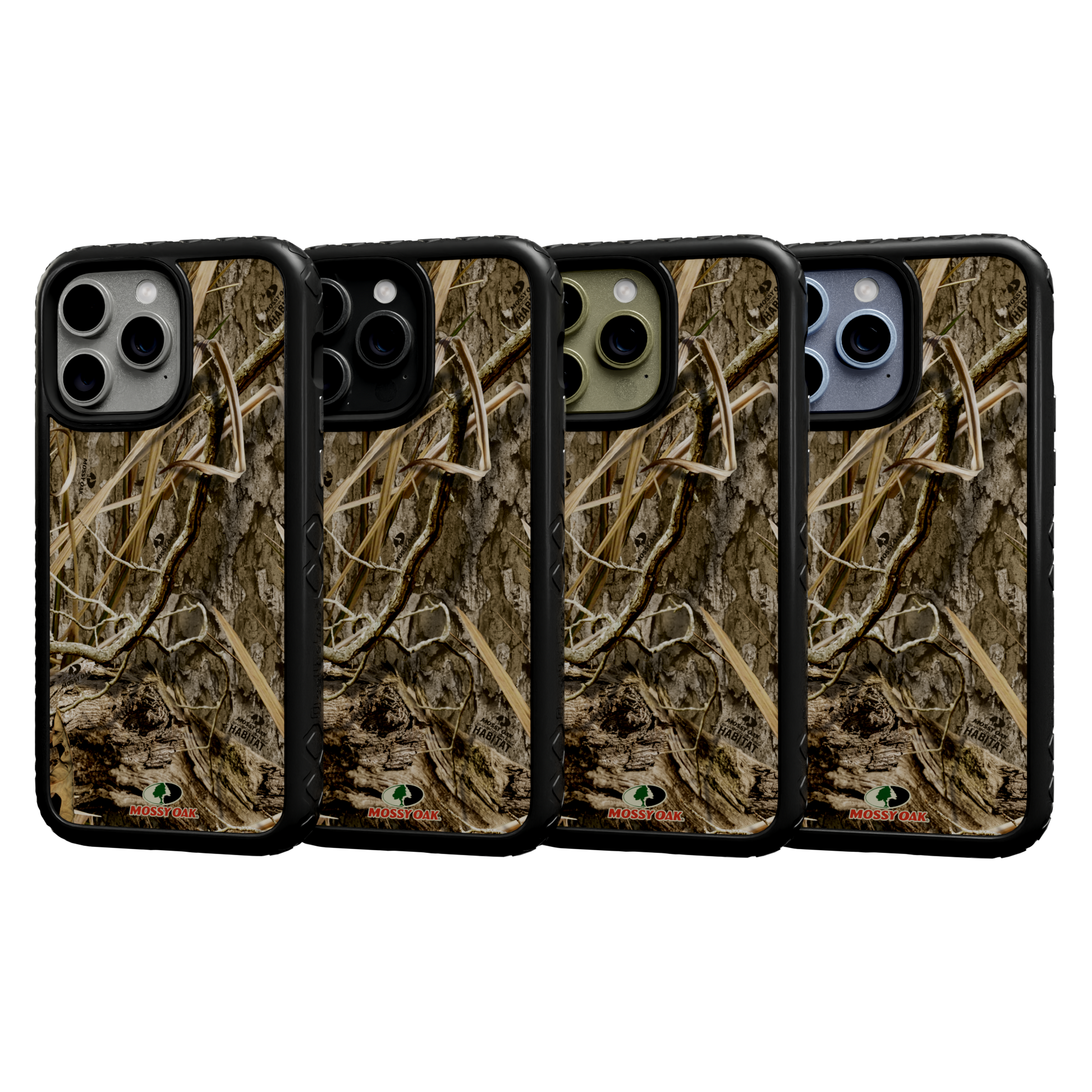 Mossy Oak Protective Case for Apple iPhone 13 Pro Max - Shadow Grass Onyx Black
