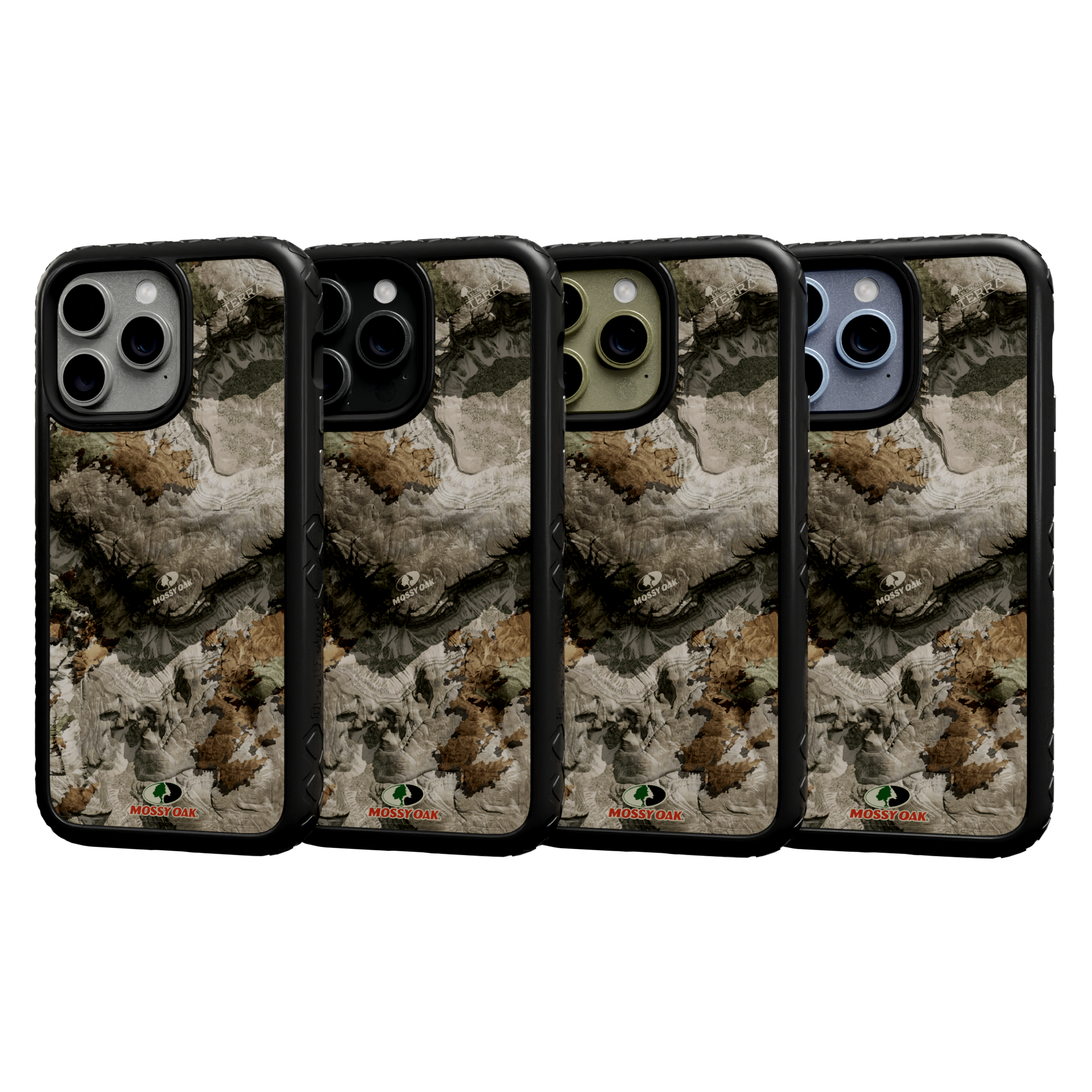 Mossy Oak Protective Case for Apple iPhone 13 Pro Max - Terra Gila Onyx Black