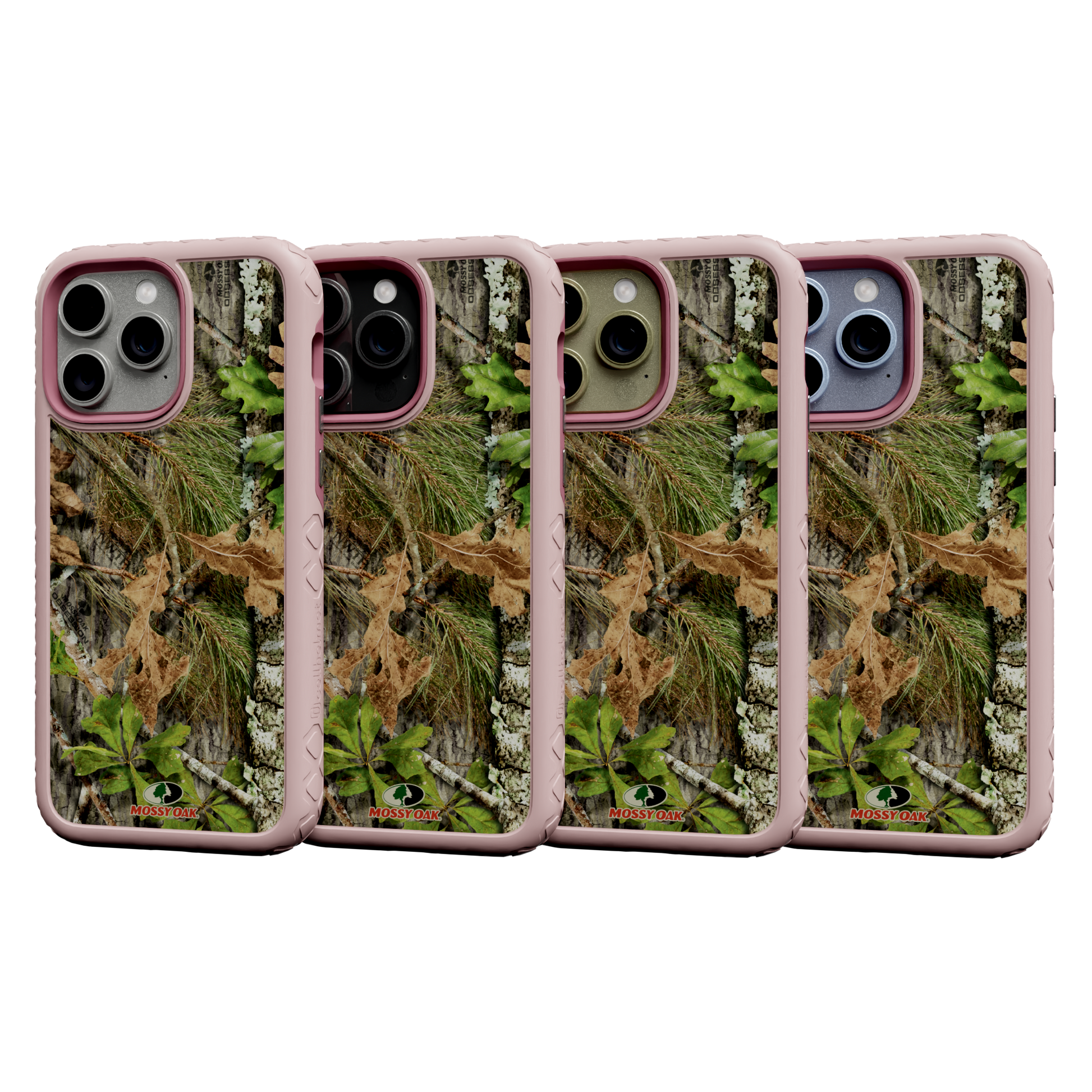Mossy Oak | Dual Layer Case for Apple iPhone 13 Pro Max | Obsession | Fortitude Series Pink Magnolia
