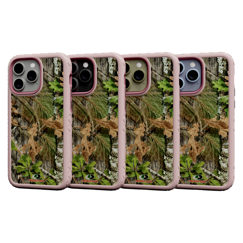 Mossy Oak | Dual Layer Case for Apple iPhone 13 Pro Max | Obsession | Fortitude Series Pink Magnolia