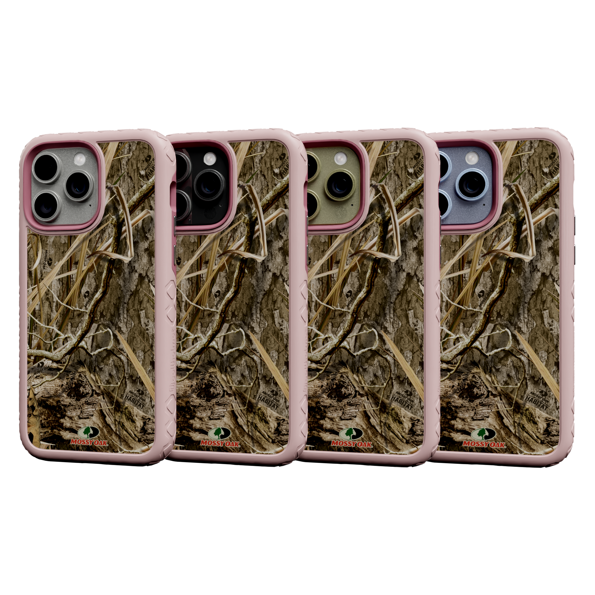 Mossy Oak Protective Case for Apple iPhone 13 Pro Max - Shadow Grass Pink Magnolia