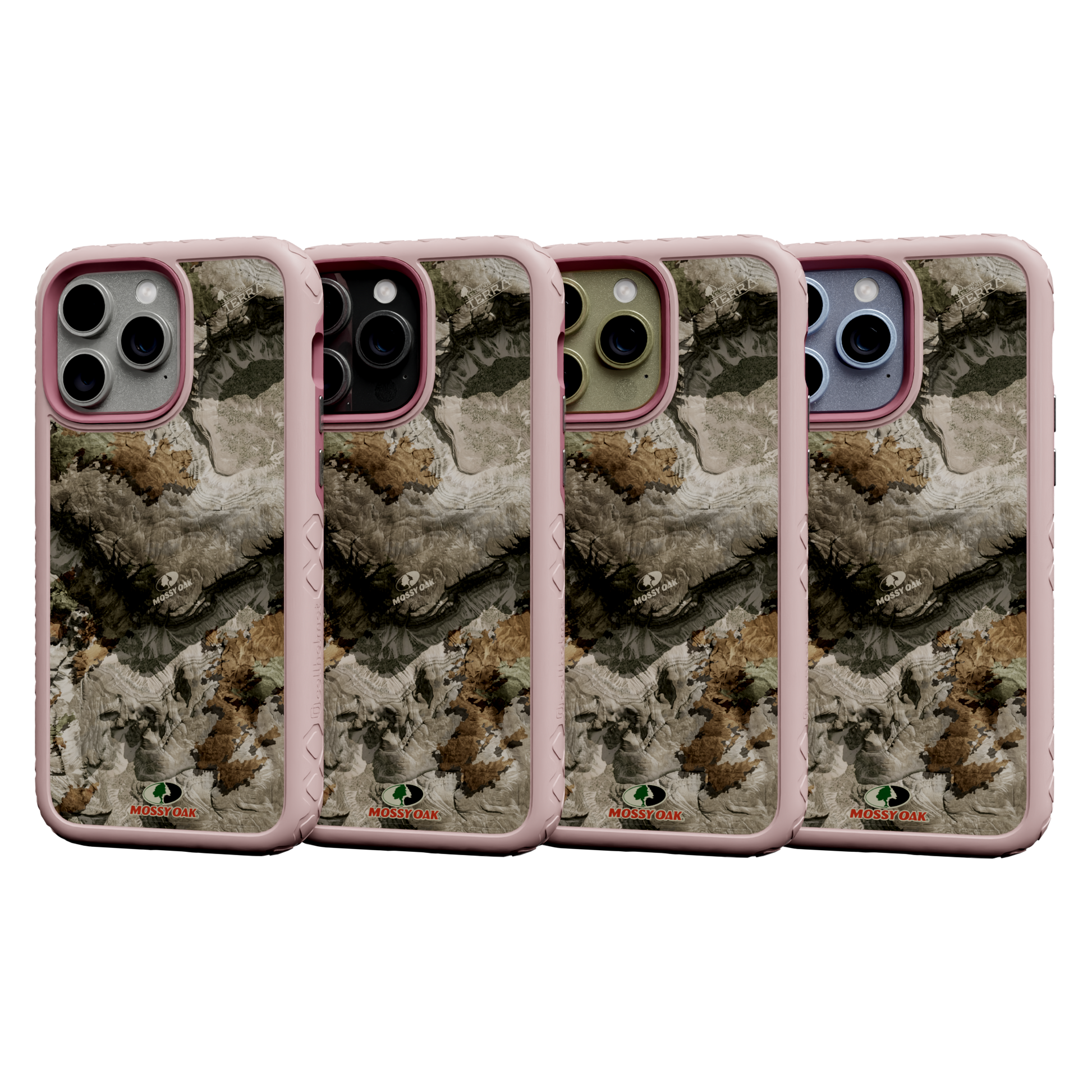 Mossy Oak Protective Case for Apple iPhone 13 Pro Max - Terra Gila Pink Magnolia