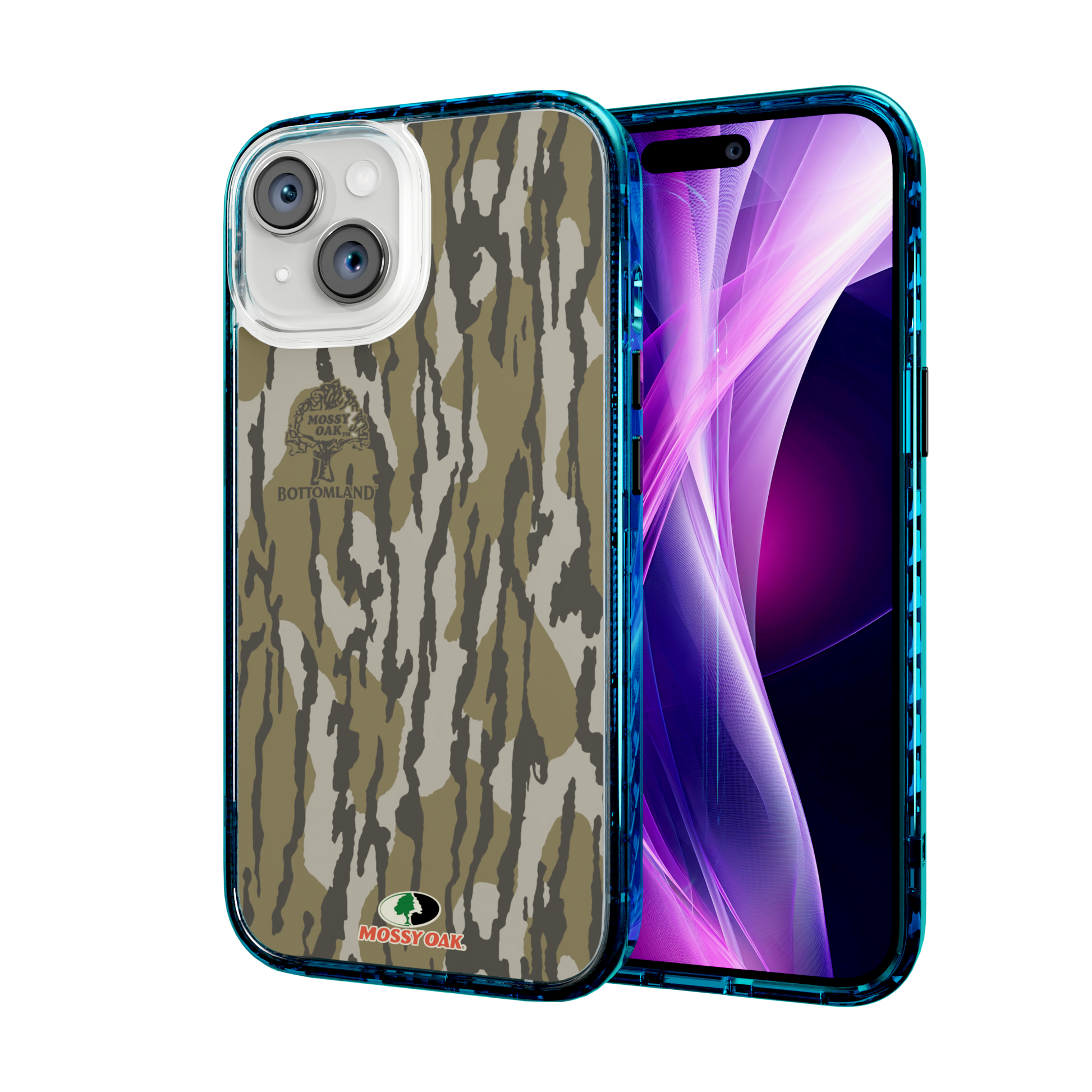 Mossy Oak Magnitude Series for Apple iPhone 14  - Bottomland Orig Deep Sea Blue
