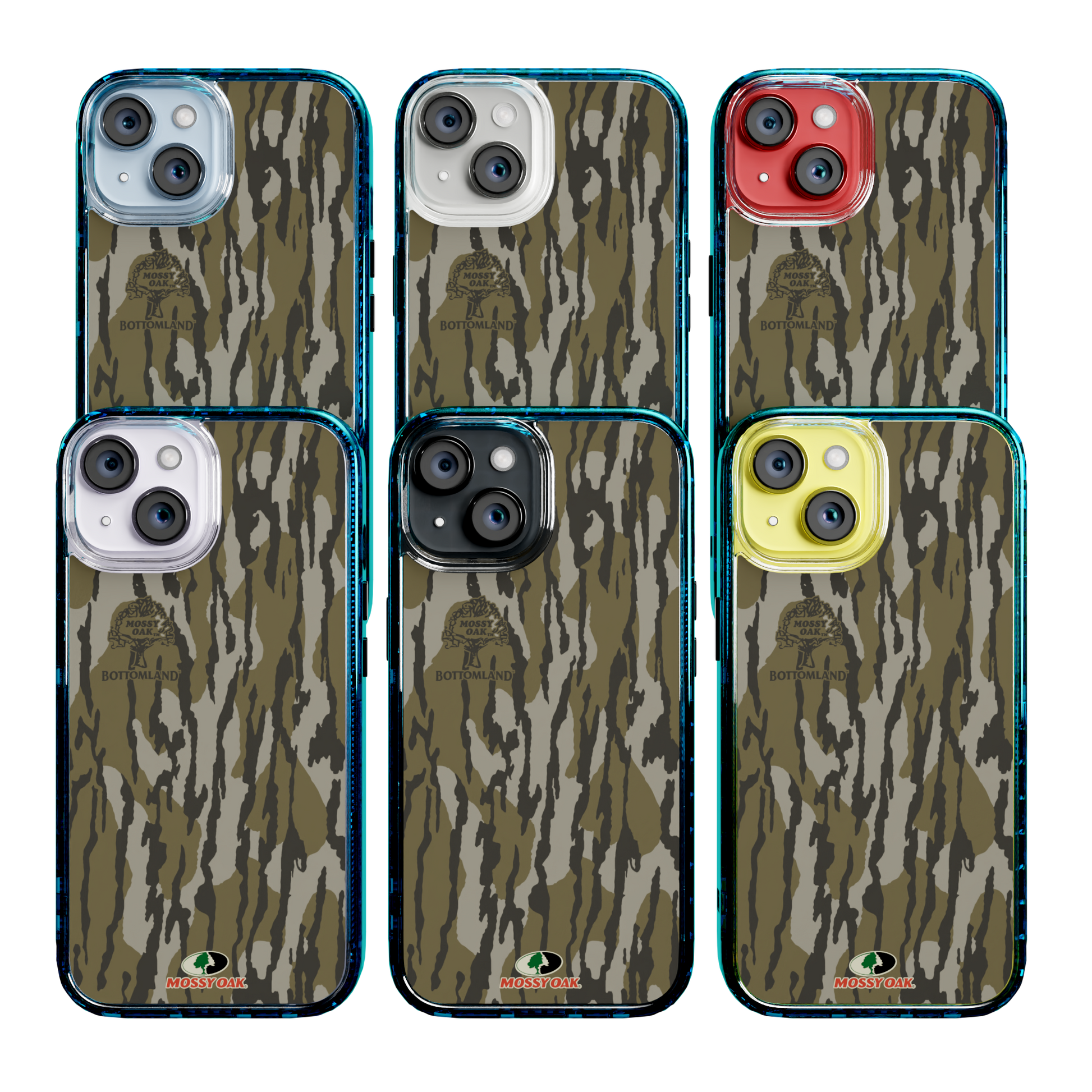 Mossy Oak Magnitude Series for Apple iPhone 14  - Bottomland Orig Deep Sea Blue