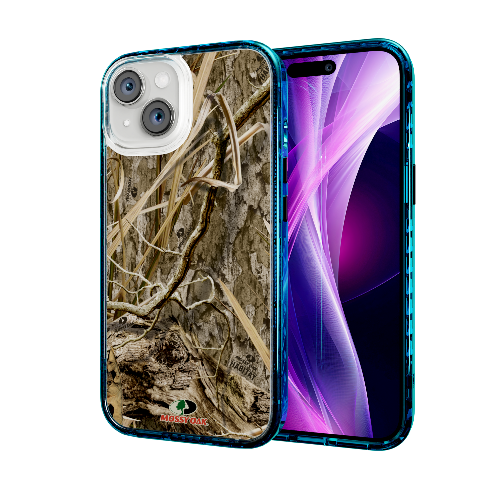 Mossy Oak Magnitude Series for Apple iPhone 14  - Shadow Grass Deep Sea Blue