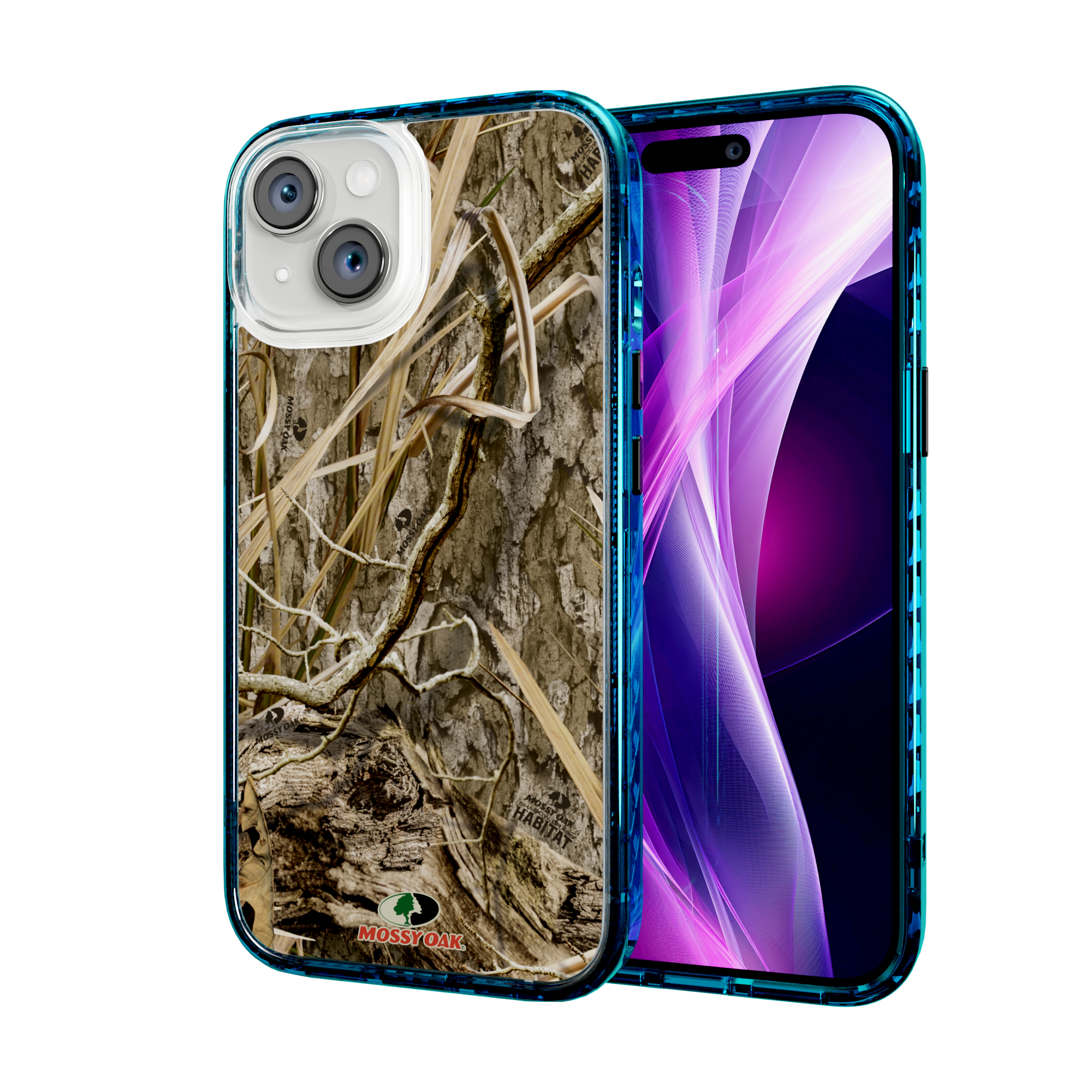 Mossy Oak Magnitude Series for Apple iPhone 14  - Shadow Grass Deep Sea Blue