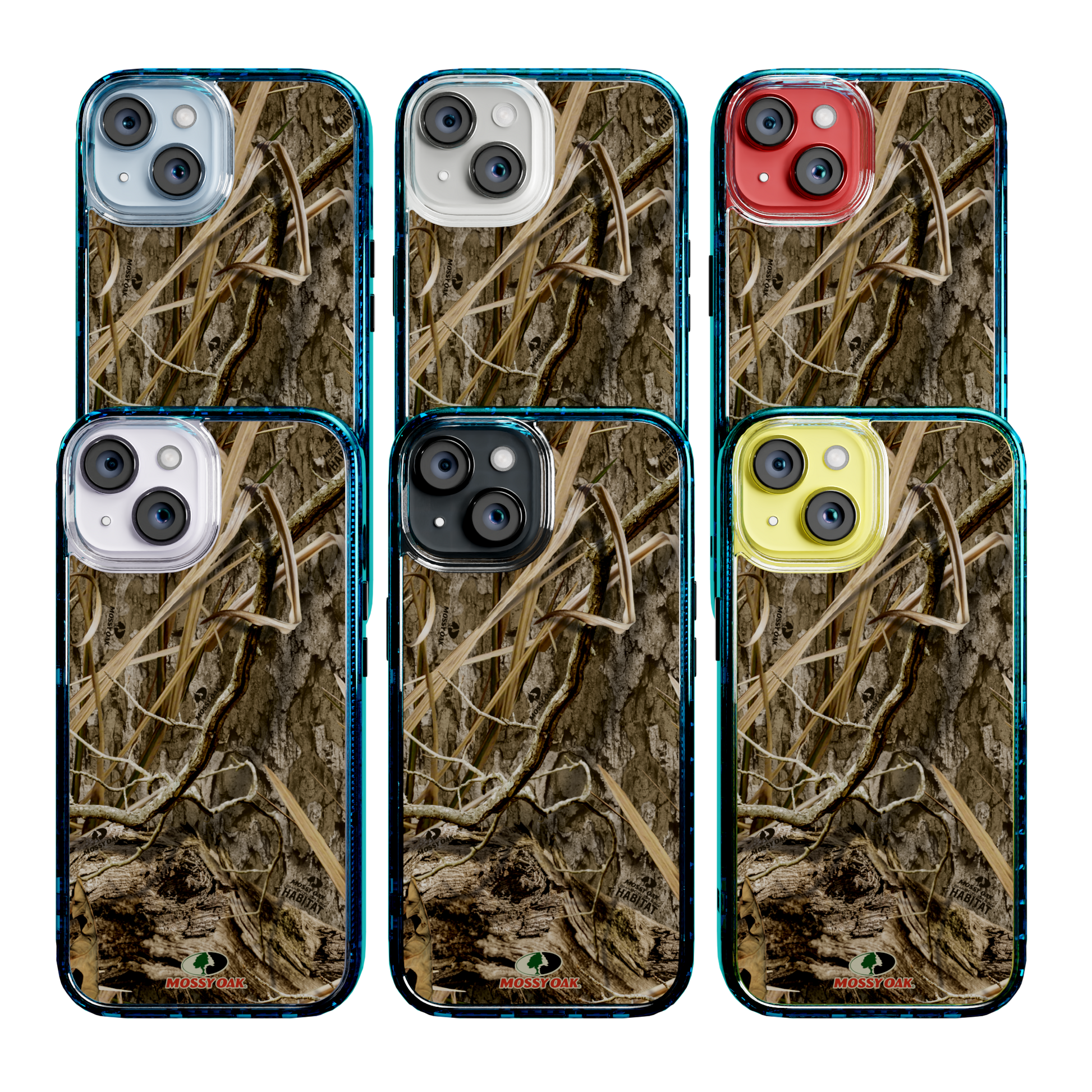 Mossy Oak Magnitude Series for Apple iPhone 14  - Shadow Grass Deep Sea Blue