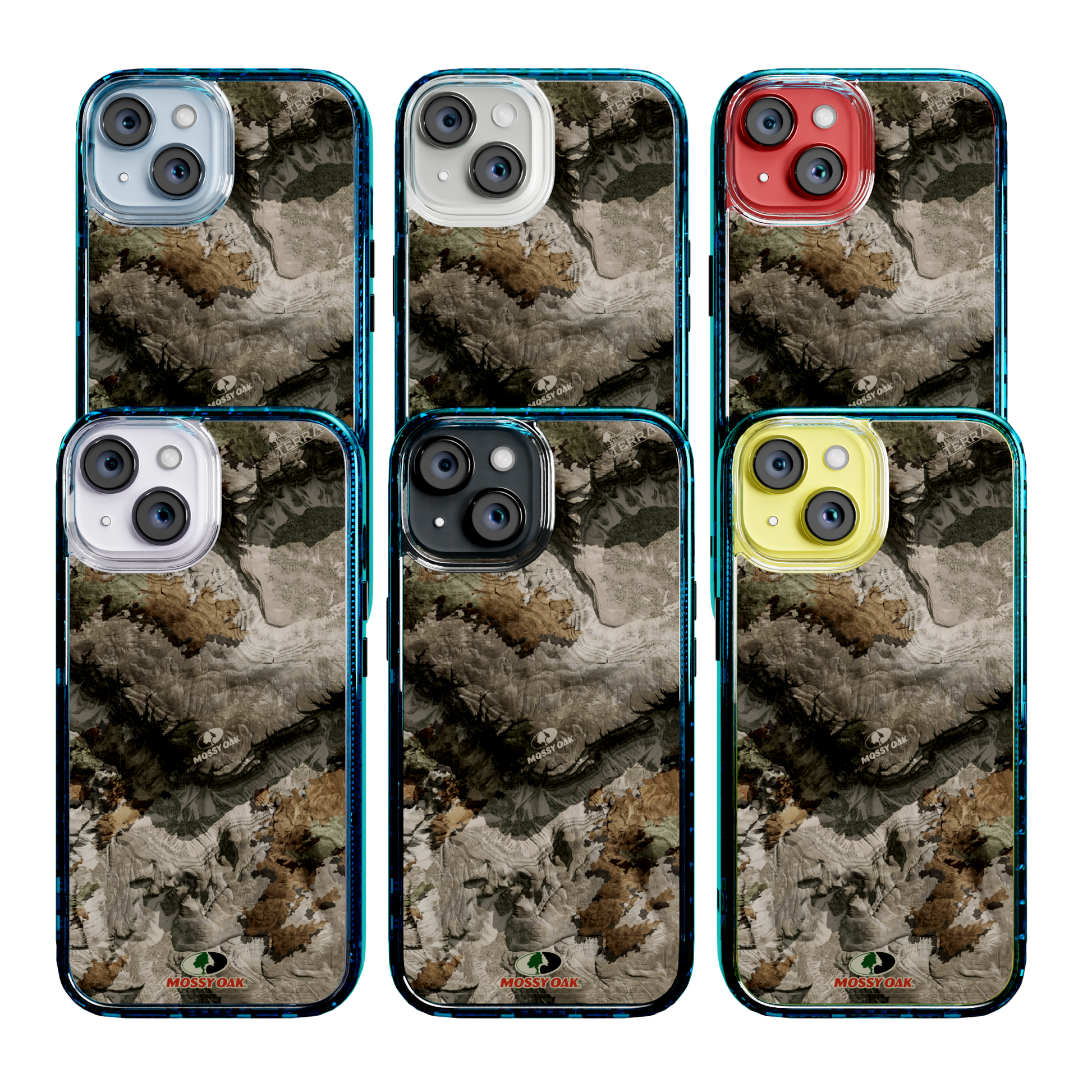 Mossy Oak Magnitude Series for Apple iPhone 14  - Terra Gila Deep Sea Blue