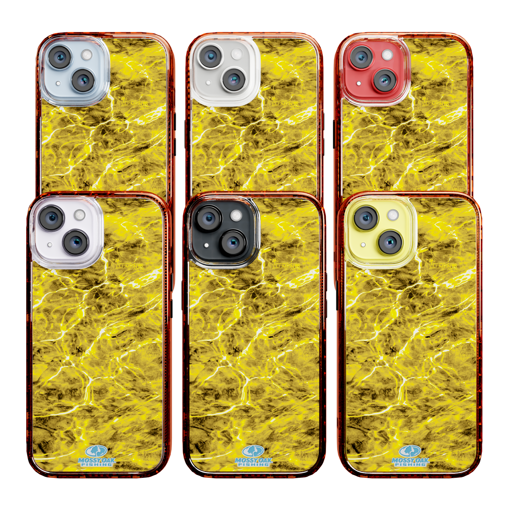 Mossy Oak Magnitude Series for Apple iPhone 14  - Agua Yellowfin Blaze Orange