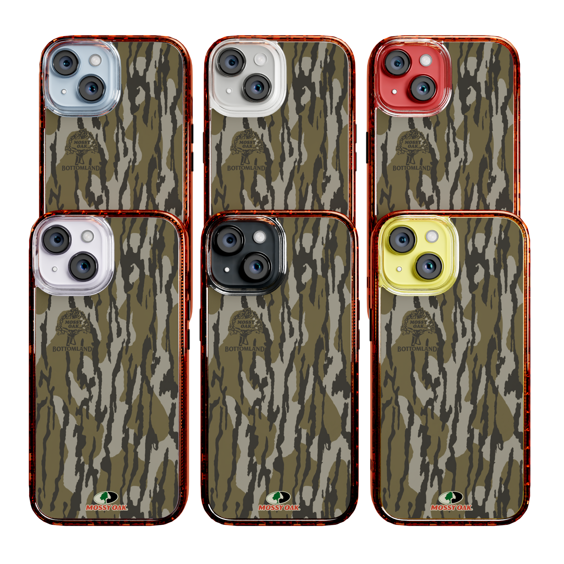 Mossy Oak Magnitude Series for Apple iPhone 14  - Bottomland Orig Blaze Orange