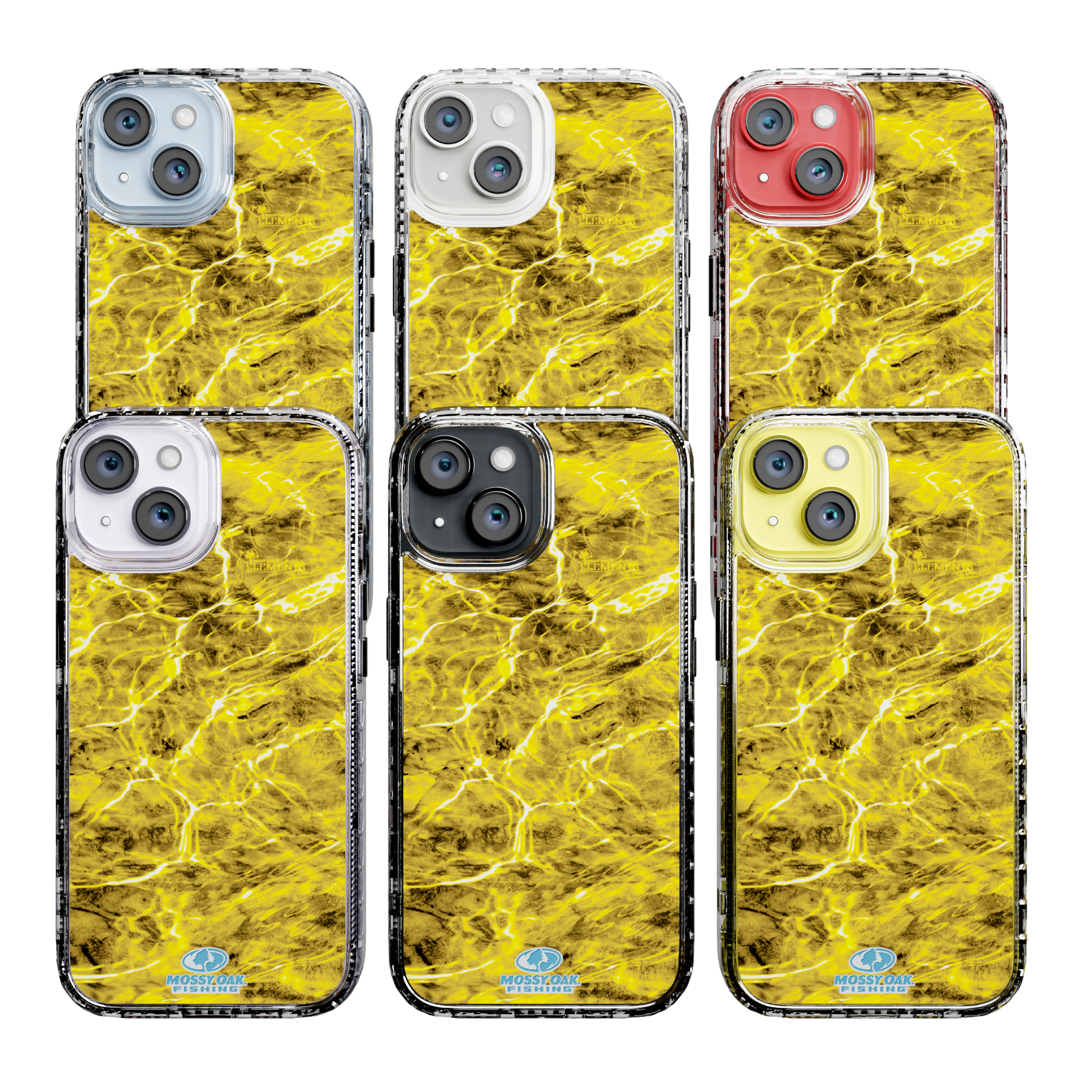 Mossy Oak Magnitude Series for Apple iPhone 14  - Agua Yellowfin Crystal Clear