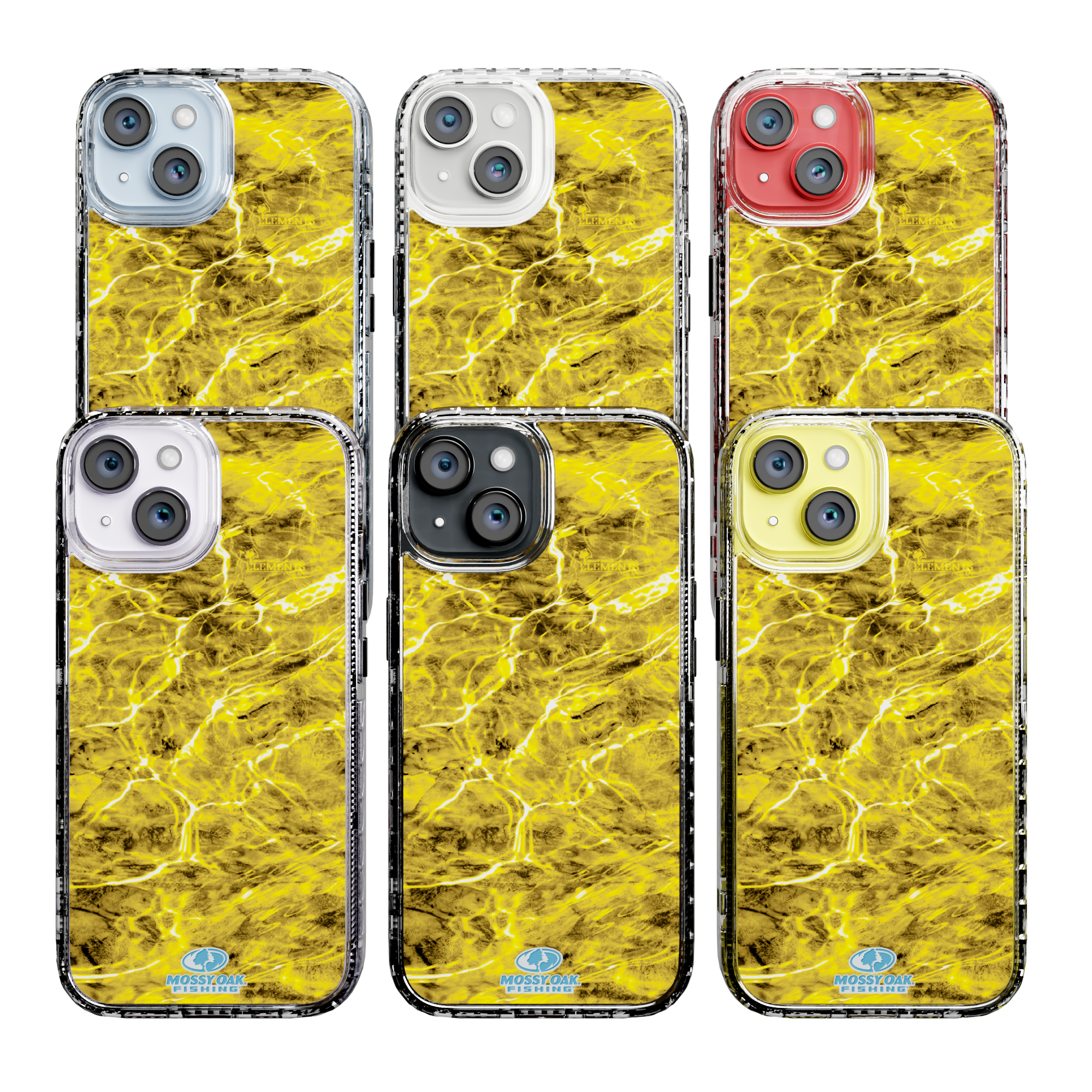 Mossy Oak Magnitude Series for Apple iPhone 14  - Agua Yellowfin Crystal Clear