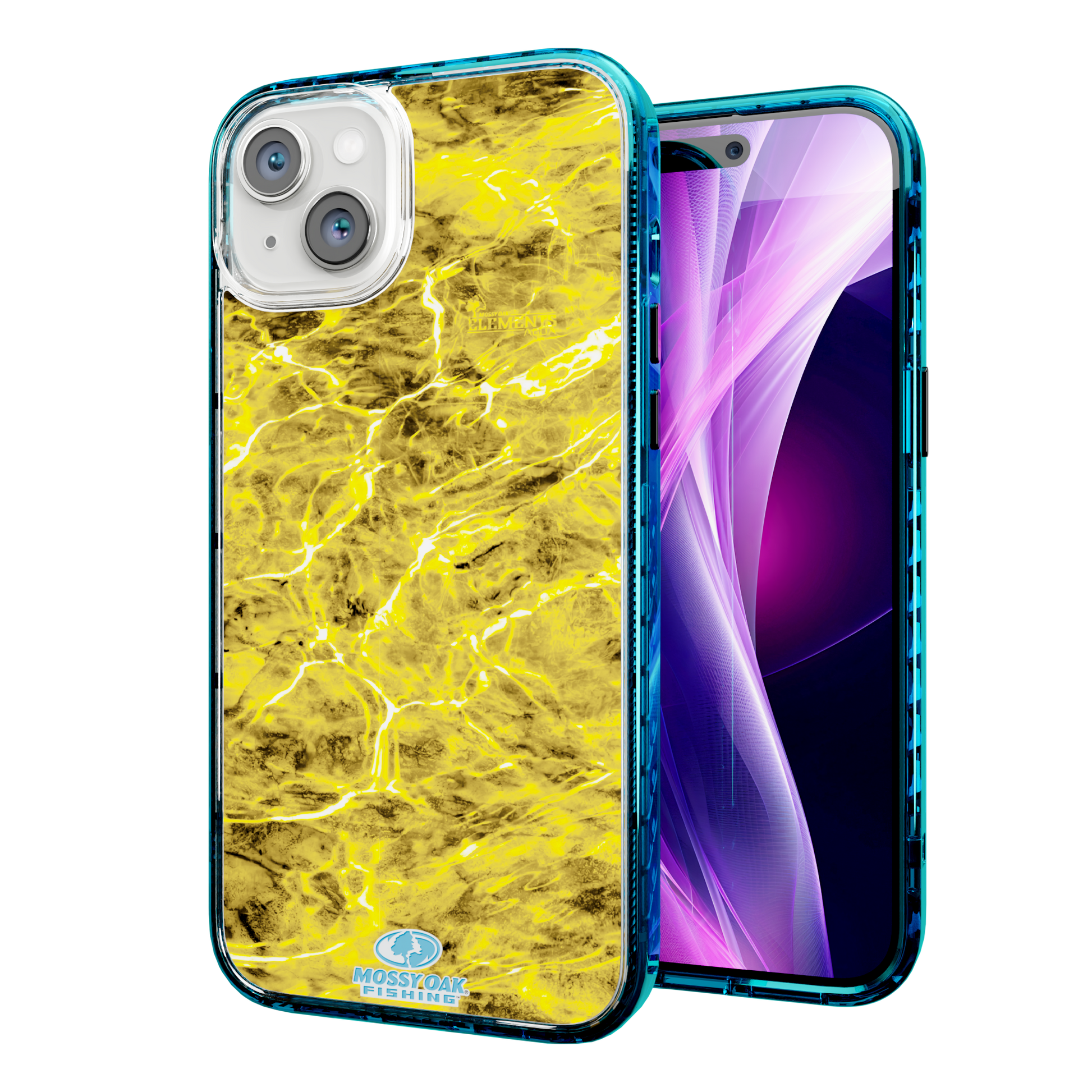 Mossy Oak Magnitude Series for Apple iPhone 14 Plus  - Agua Yellowfin Deep Sea Blue