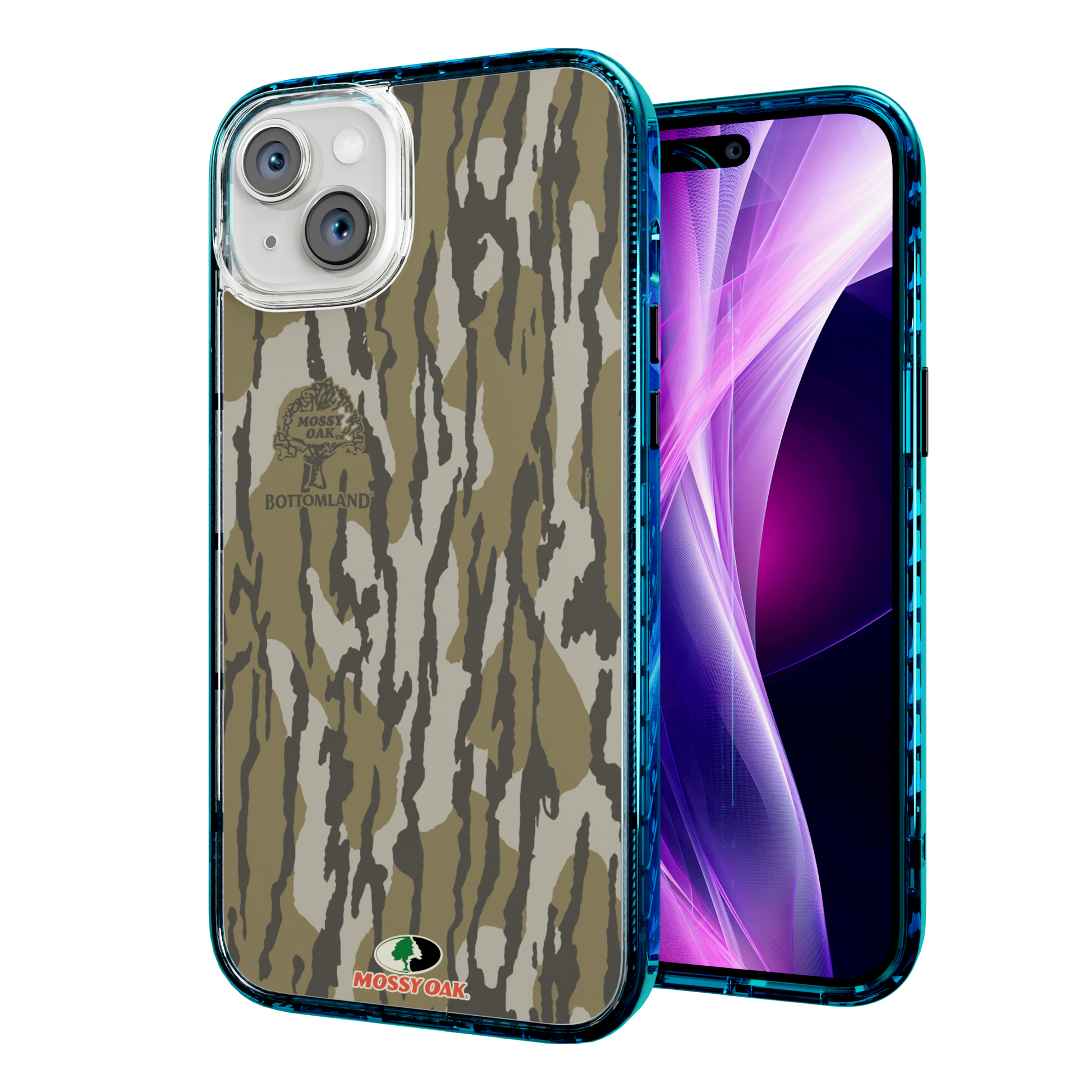 Mossy Oak Magnitude Case for Apple iPhone 14 Plus  - Bottomland Orig Deep Sea Blue