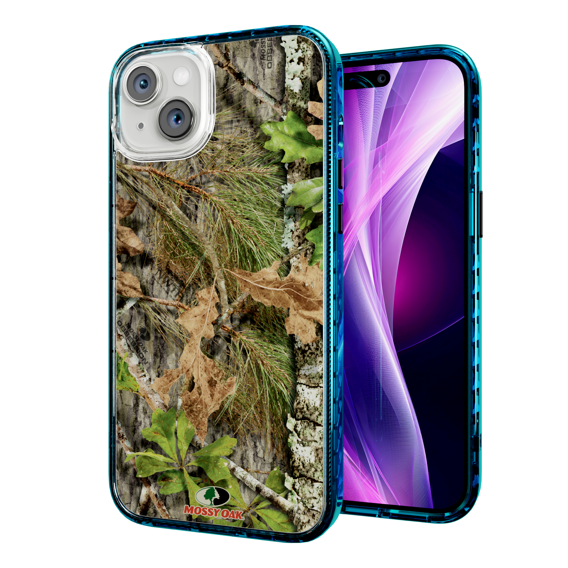 Mossy Oak Magnitude Series for Apple iPhone 14 Plus  - Obsession Deep Sea Blue