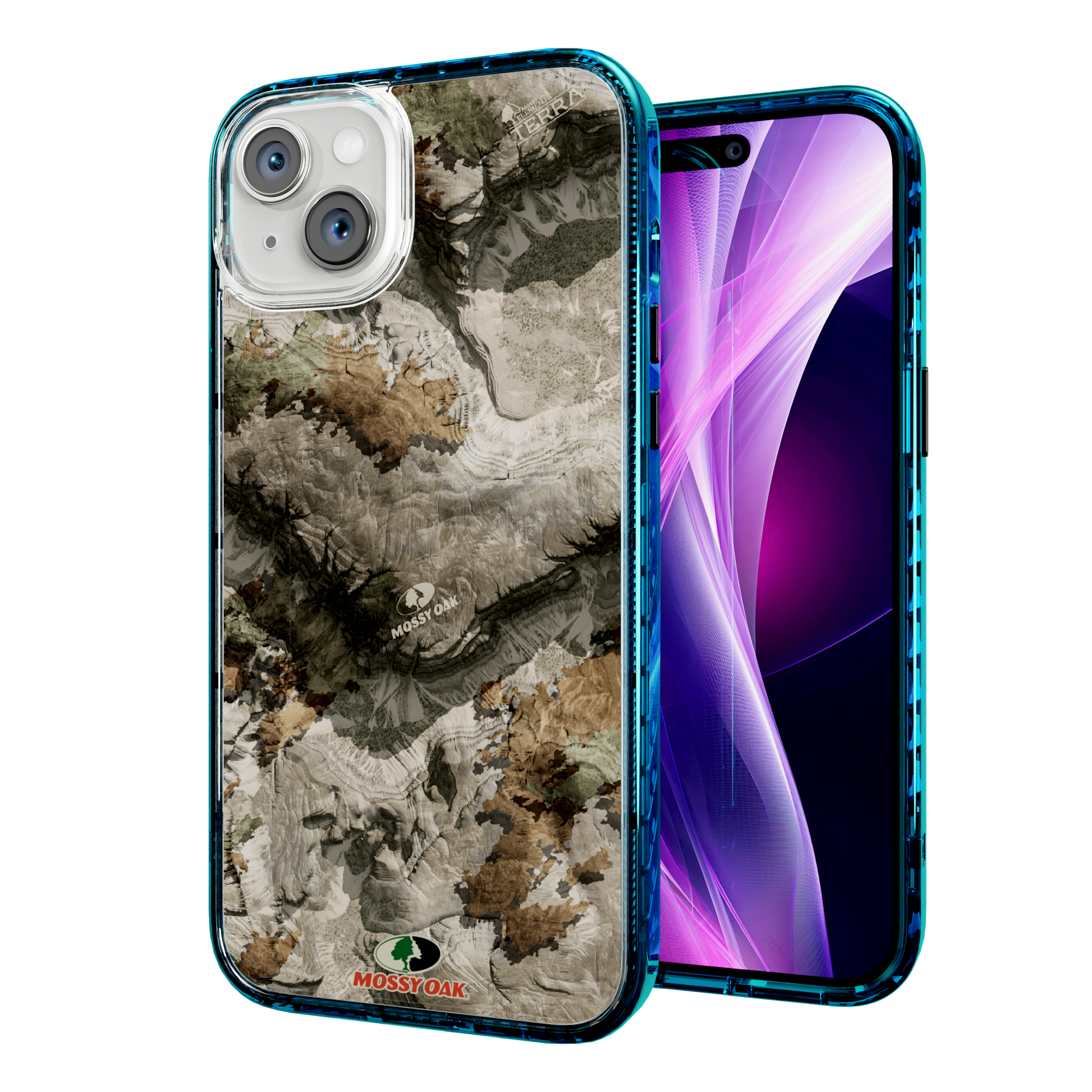 Mossy Oak Magnitude Series for Apple iPhone 14 Plus  - Terra Gila Deep Sea Blue