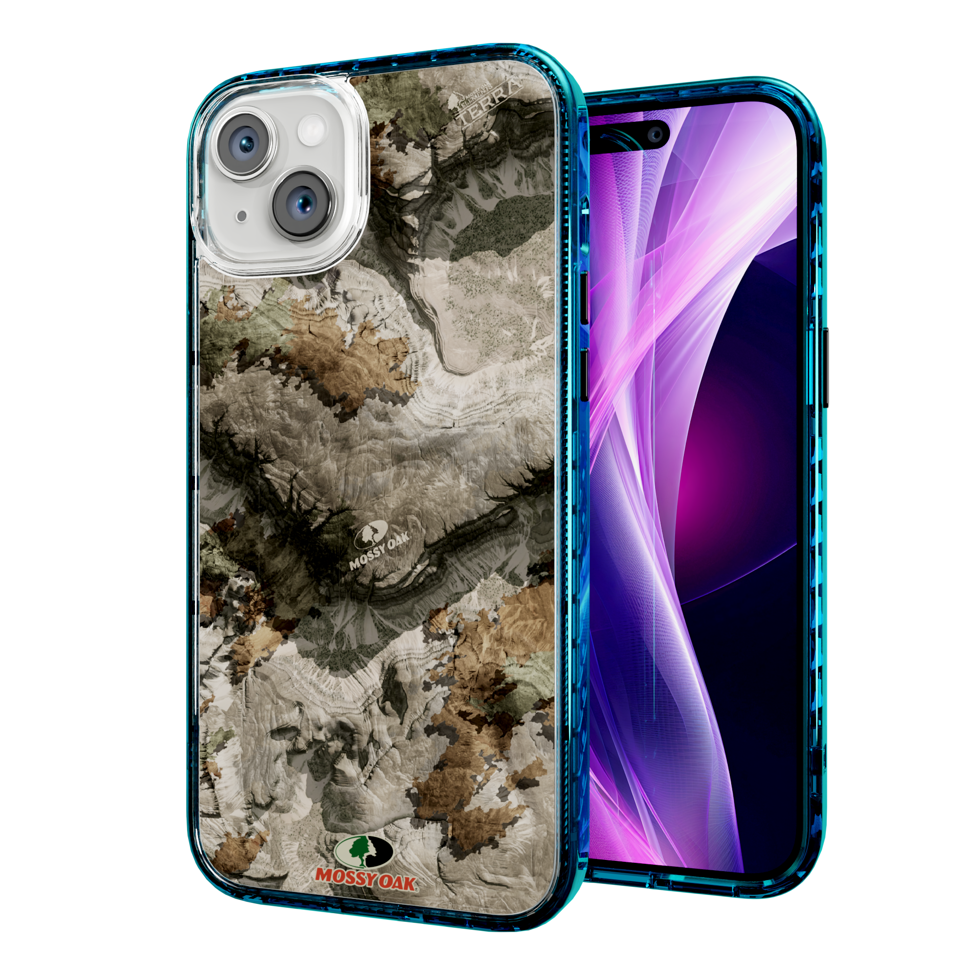 Mossy Oak Magnitude Series for Apple iPhone 14 Plus  - Terra Gila Deep Sea Blue