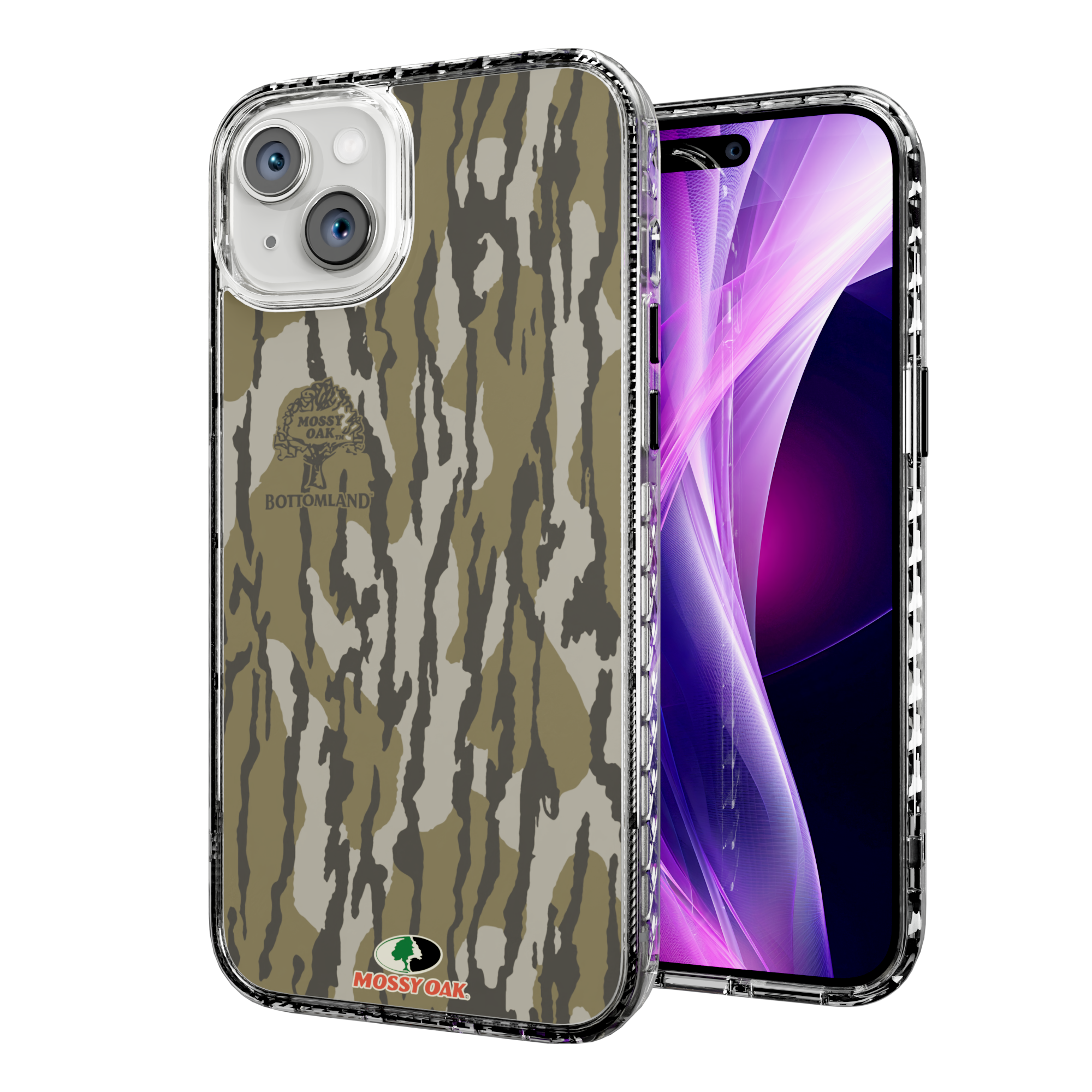 Mossy Oak Magnitude Case for Apple iPhone 14 Plus  - Bottomland Orig Crystal Clear