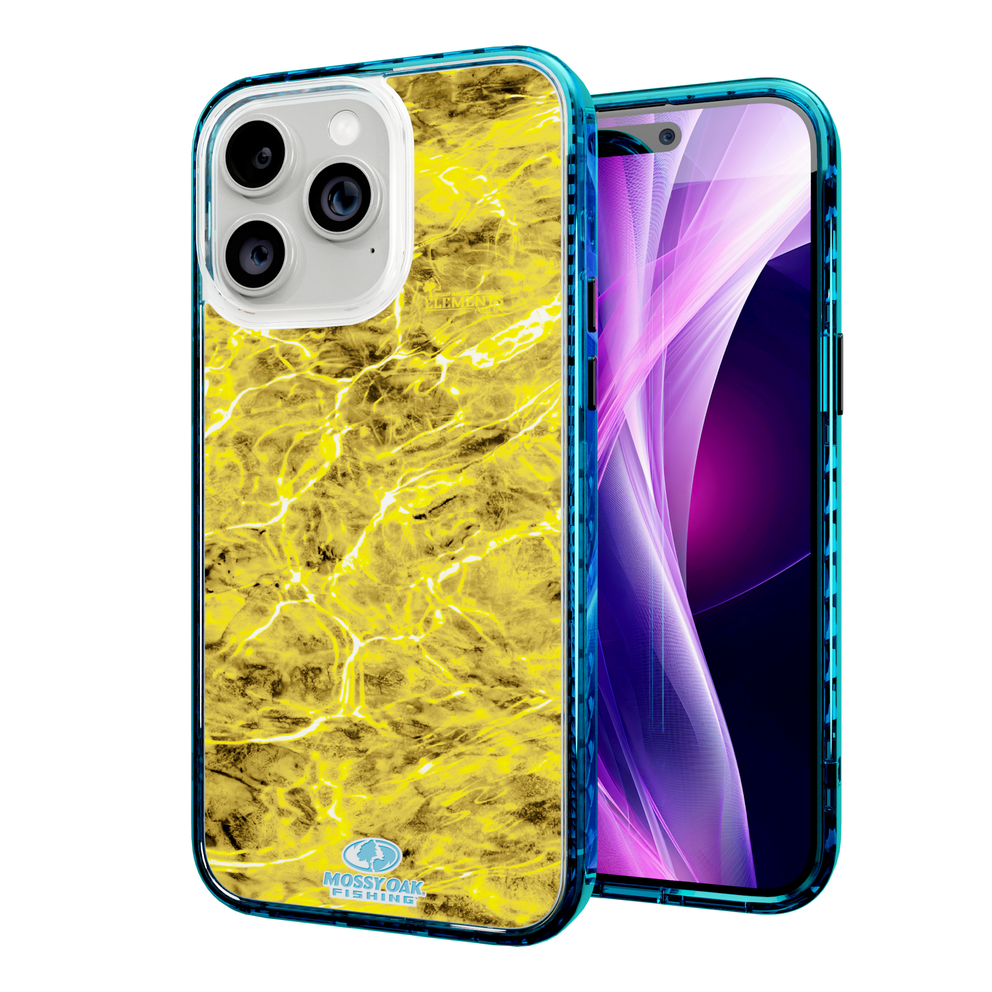 Mossy Oak Magnitude Series for Apple iPhone 14 Pro Max  - Agua Yellowfin Deep Sea Blue