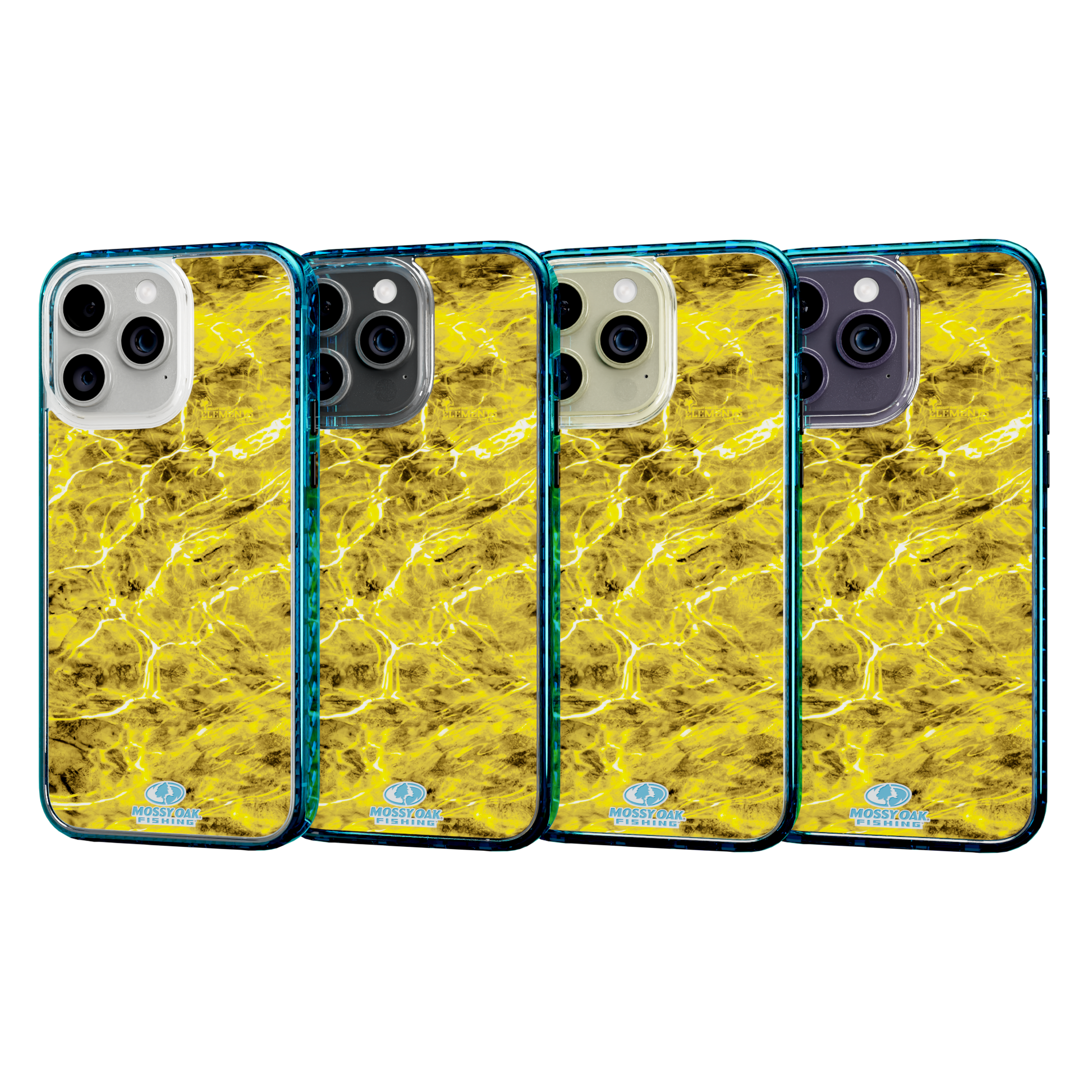 Mossy Oak Magnitude Series for Apple iPhone 14 Pro Max  - Agua Yellowfin Deep Sea Blue