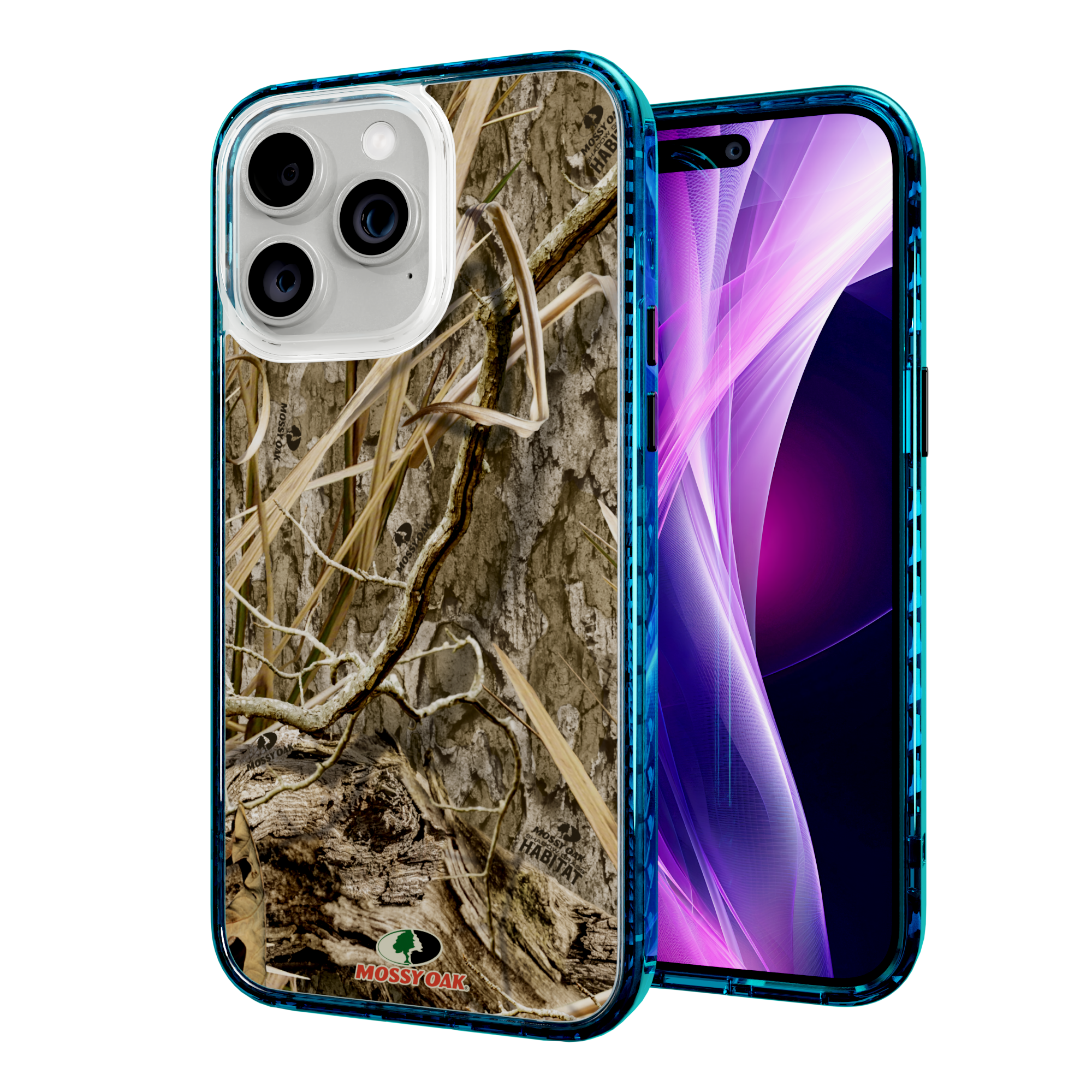 Mossy Oak Magnitude Series for Apple iPhone 14 Pro Max  - Shadow Grass Deep Sea Blue