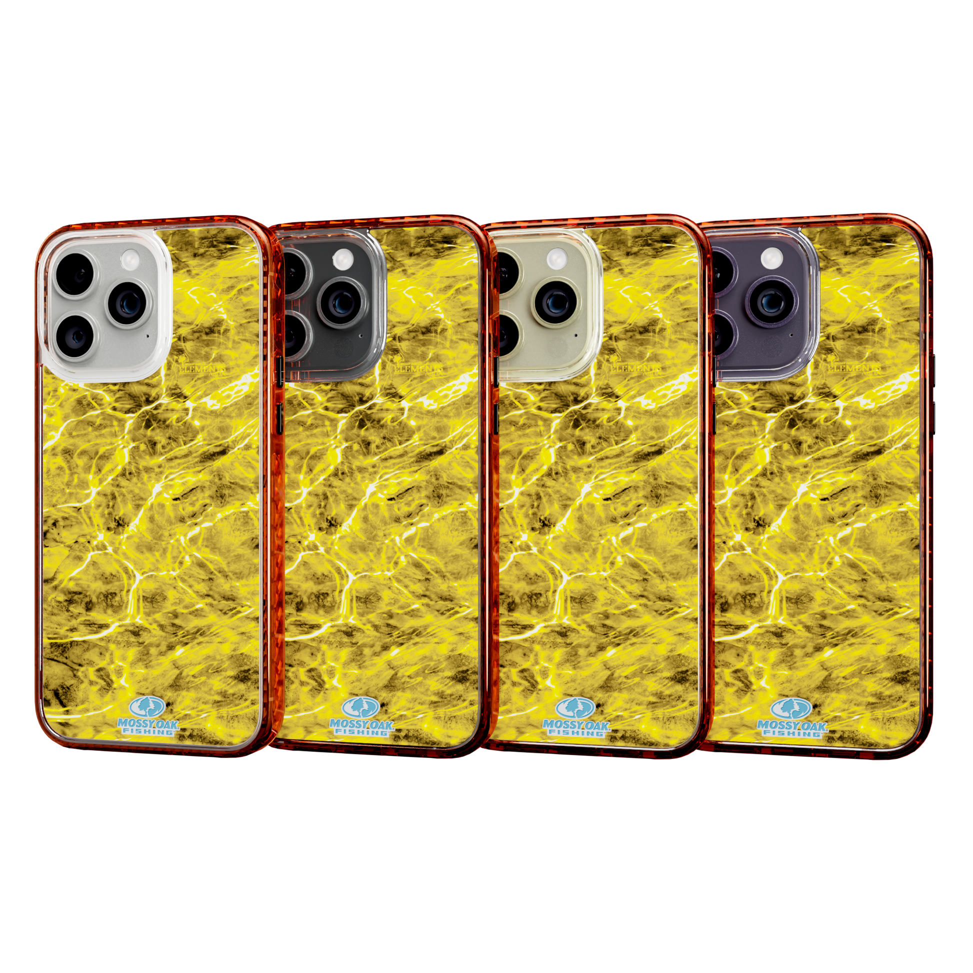 Mossy Oak Magnitude Series for Apple iPhone 14 Pro Max  - Agua Yellowfin Blaze Orange