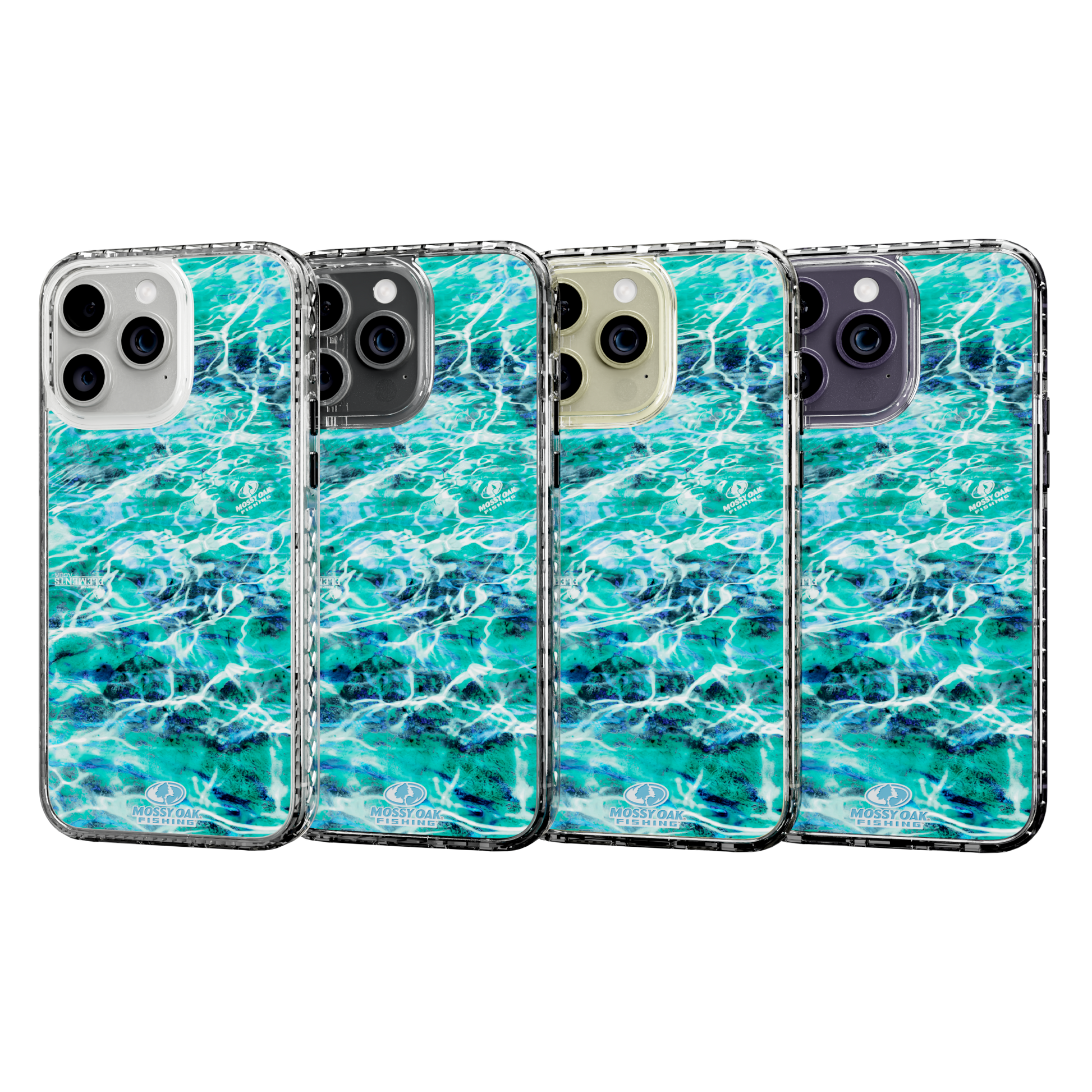 Mossy Oak Magnitude Series for Apple iPhone 14 Pro Max  - Agua Seafoam Crystal Clear