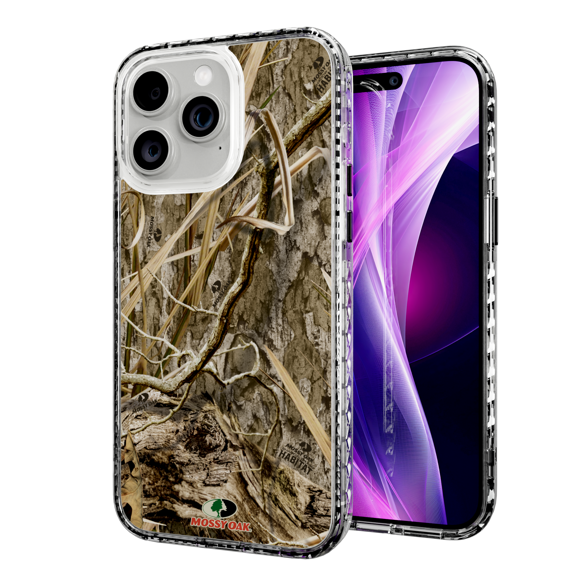 Mossy Oak Magnitude Series for Apple iPhone 14 Pro Max  - Shadow Grass Crystal Clear