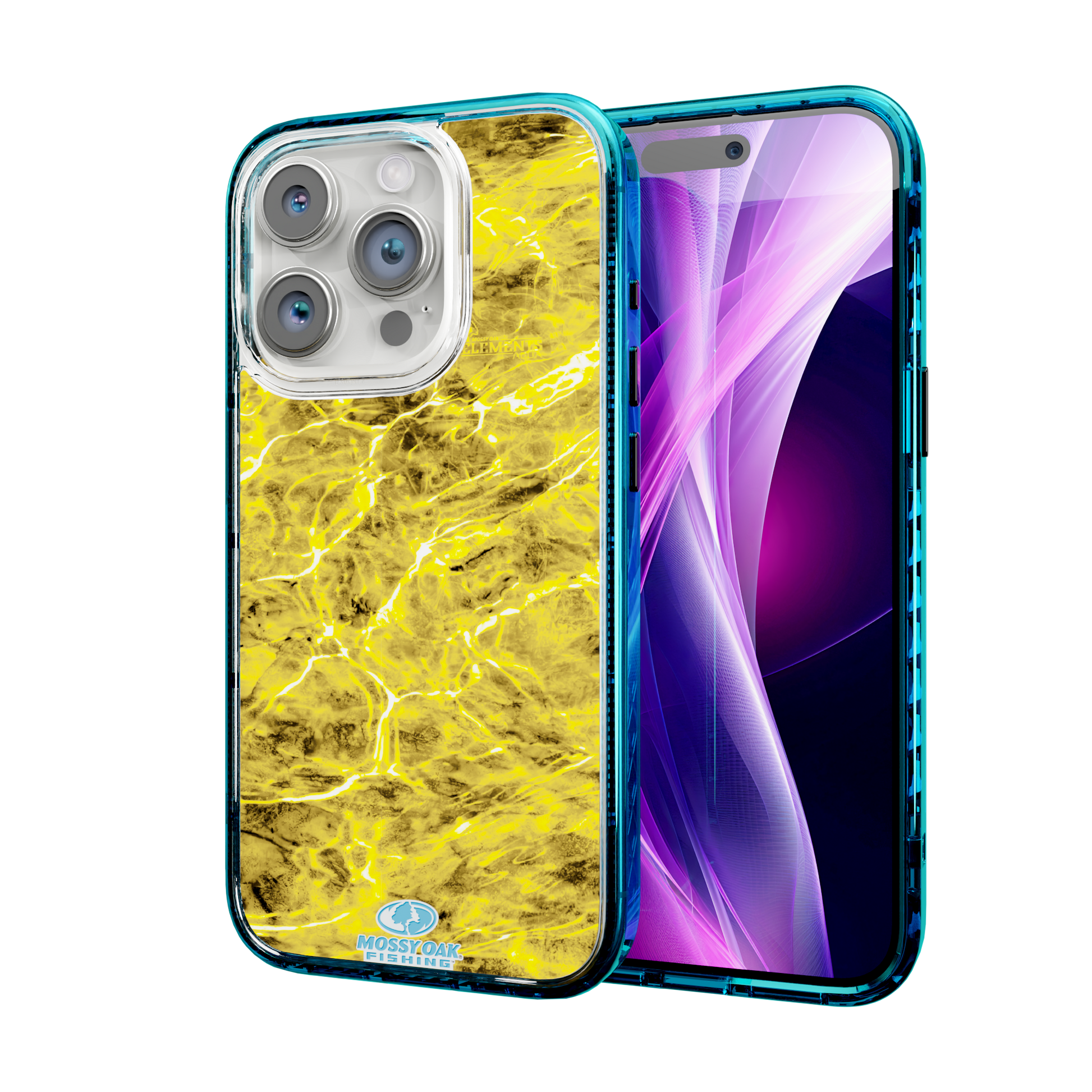 Mossy Oak Magnitude Series for Apple iPhone 14 Pro  - Agua Yellowfin Deep Sea Blue