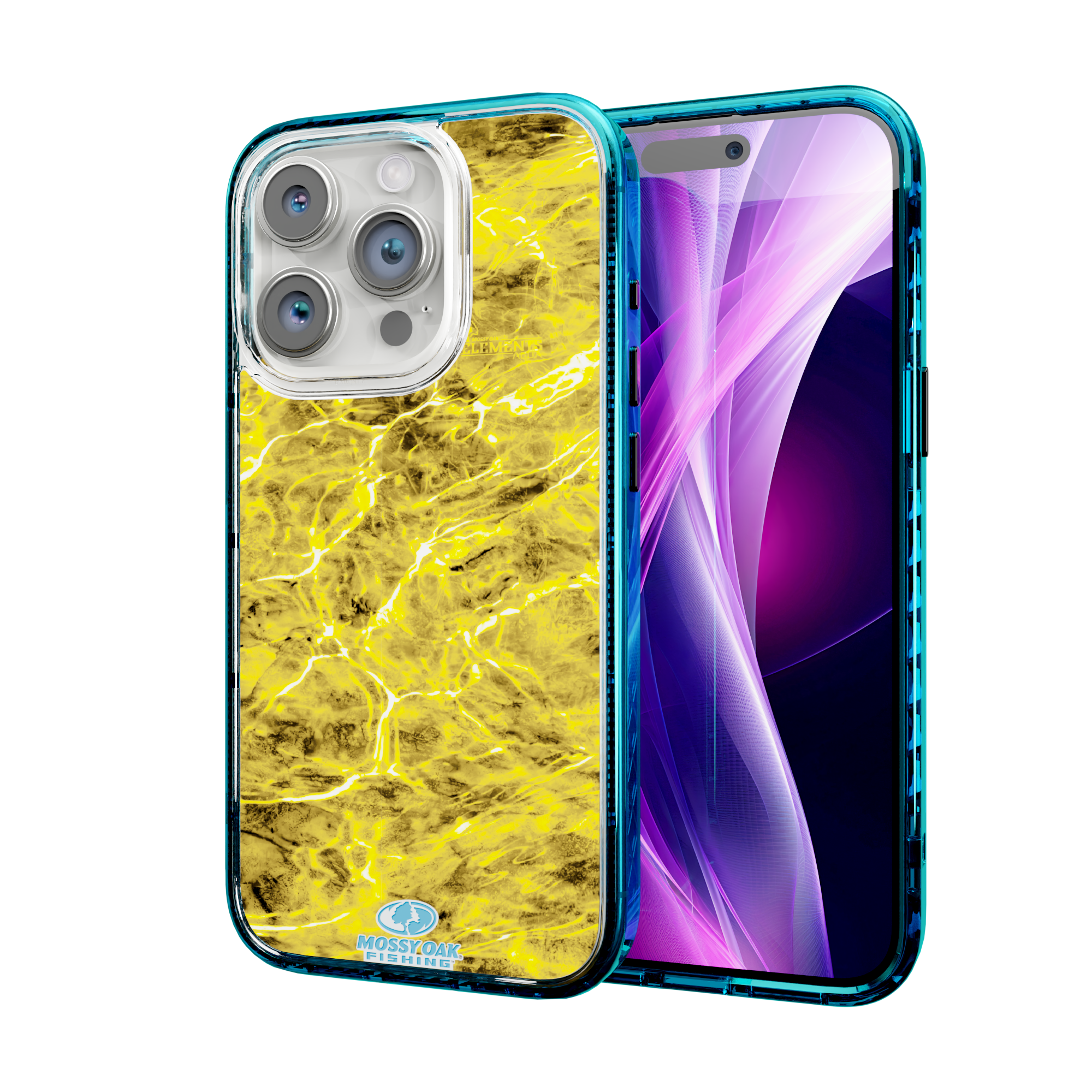 Mossy Oak Magnitude Series for Apple iPhone 14 Pro  - Agua Yellowfin Deep Sea Blue