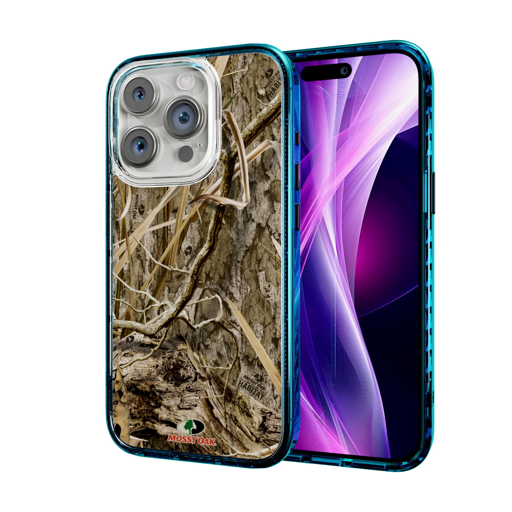 Mossy Oak Magnitude Series for Apple iPhone 14 Pro  - Shadow Grass Deep Sea Blue