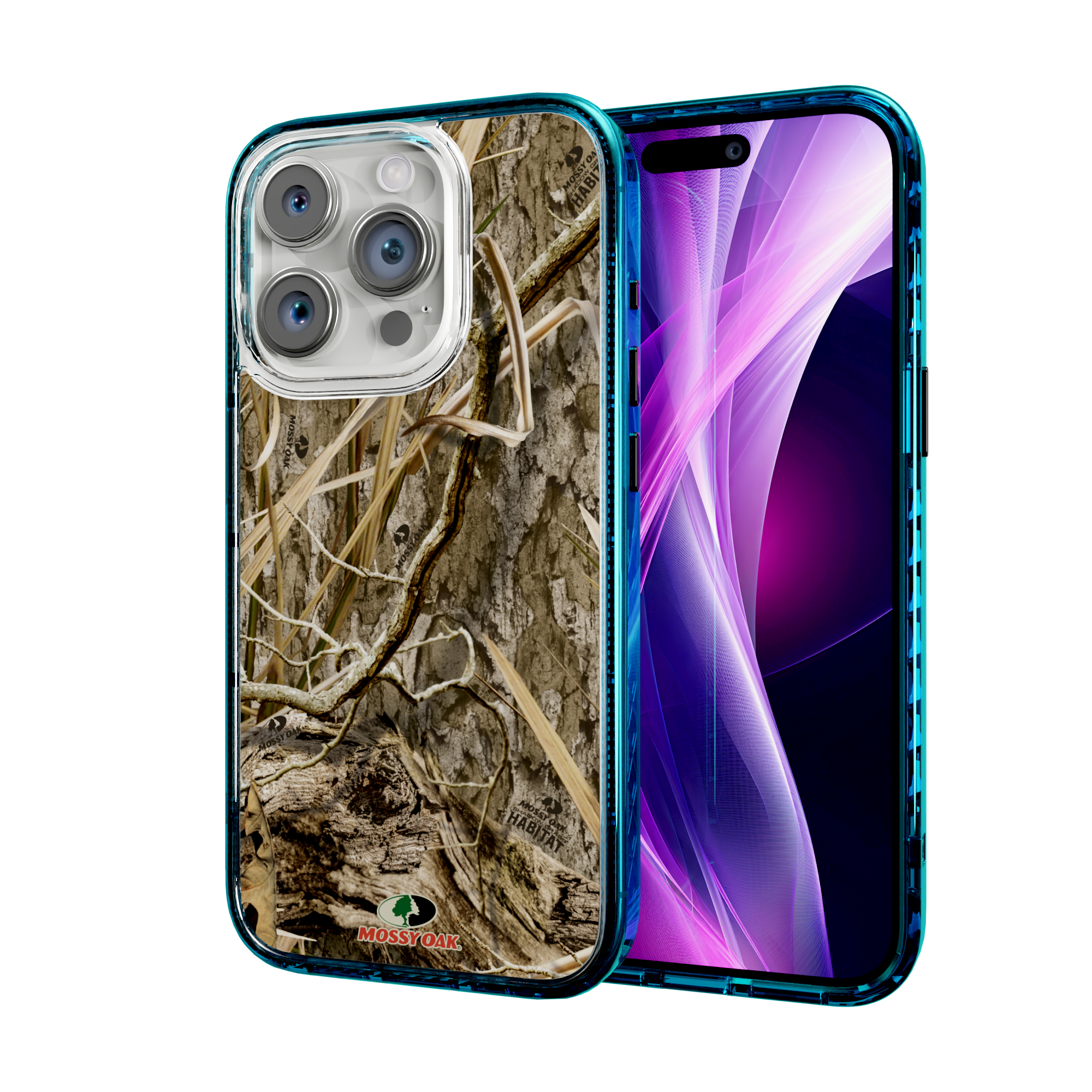 Mossy Oak Magnitude Series for Apple iPhone 14 Pro  - Shadow Grass Deep Sea Blue