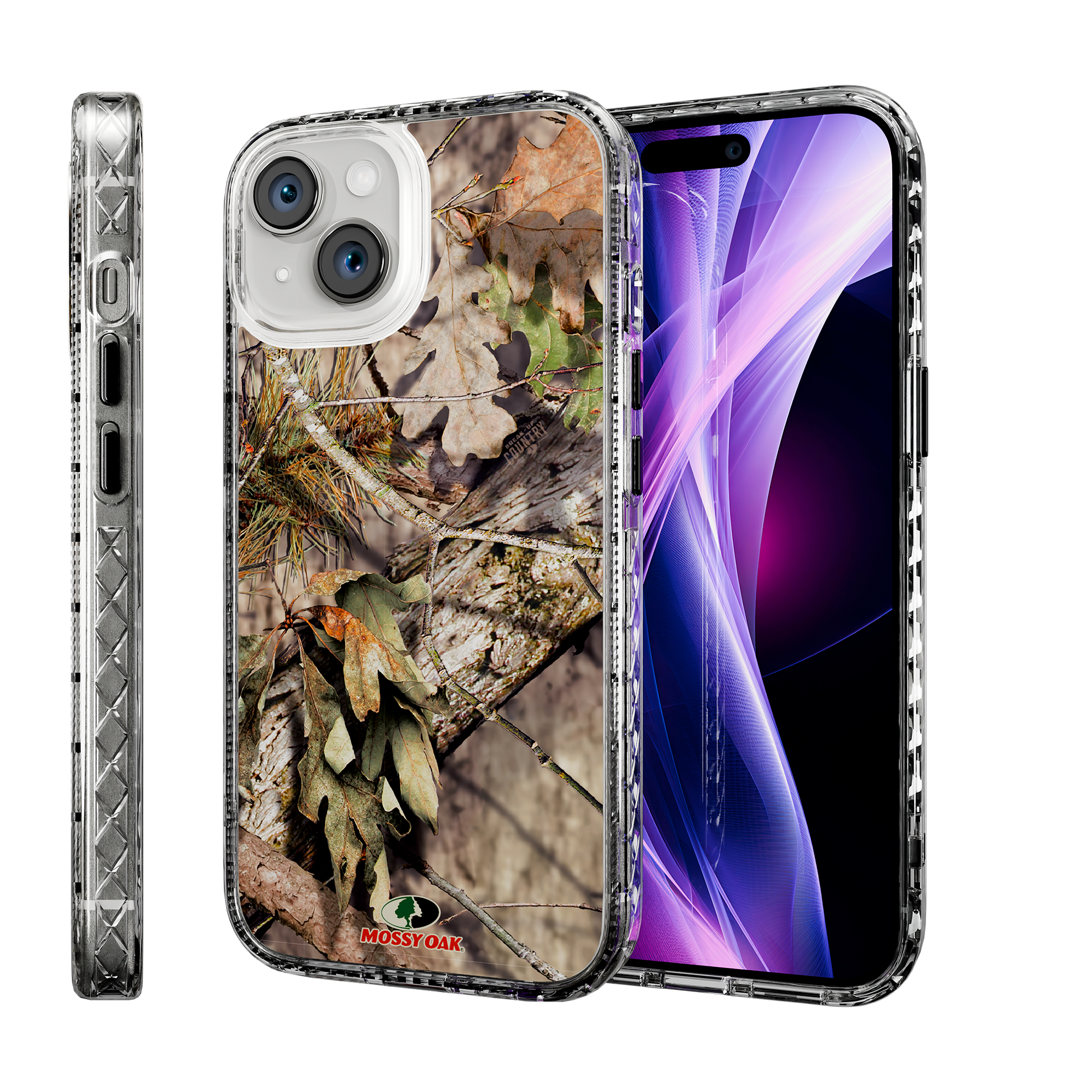 Slim MagSafe® Case for Apple iPhone 15 | Mossy Oak Breakup Country Camo Crystal Clear