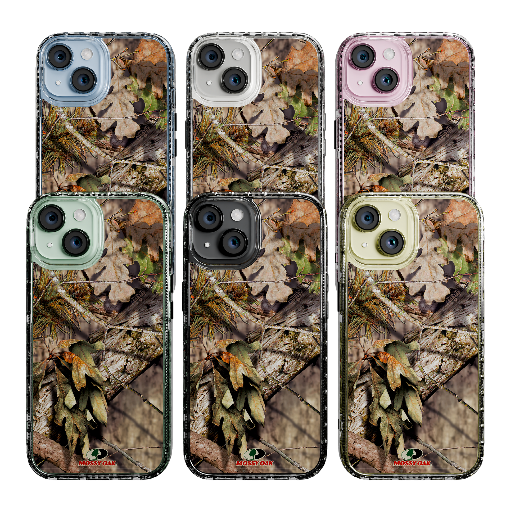 Slim MagSafe® Case for Apple iPhone 15 | Mossy Oak Breakup Country Camo Crystal Clear
