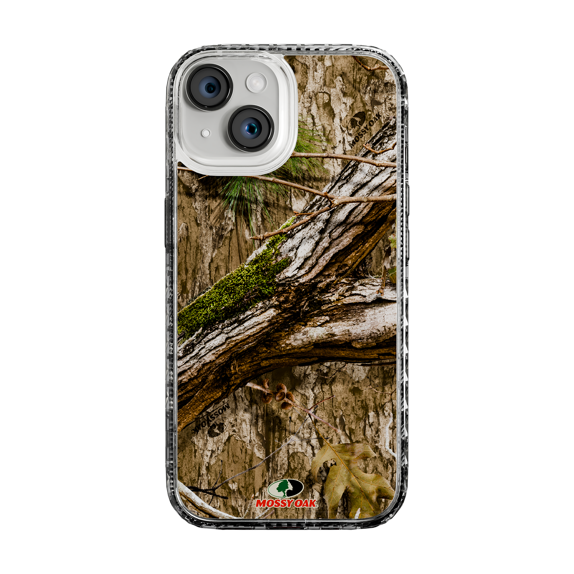 Slim MagSafe® Case for Apple iPhone 15 | Mossy Oak Country DNA Camo Crystal Clear