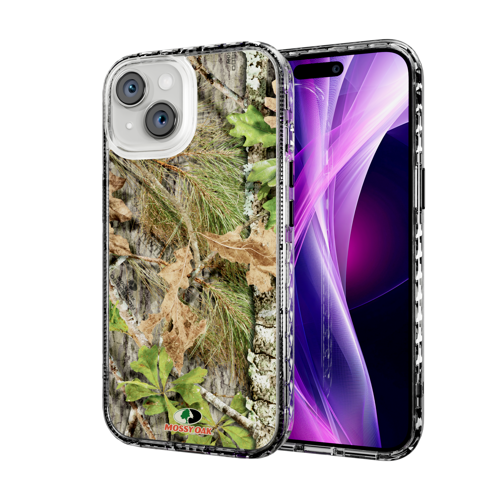 Mossy Oak Magnitude Series for Apple iPhone 15 - Obsession Crystal Clear