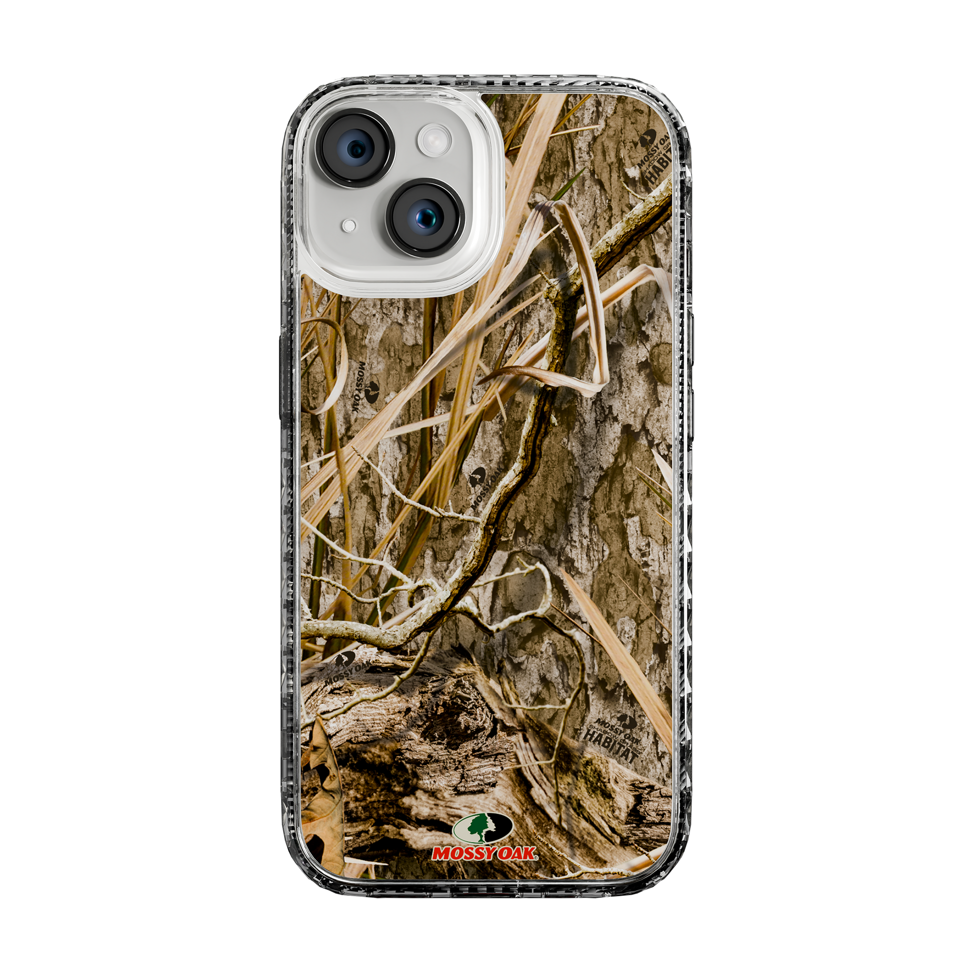 Slim MagSafe® Case for Apple iPhone 15 | Mossy Oak Shadow Grass Camo Crystal Clear