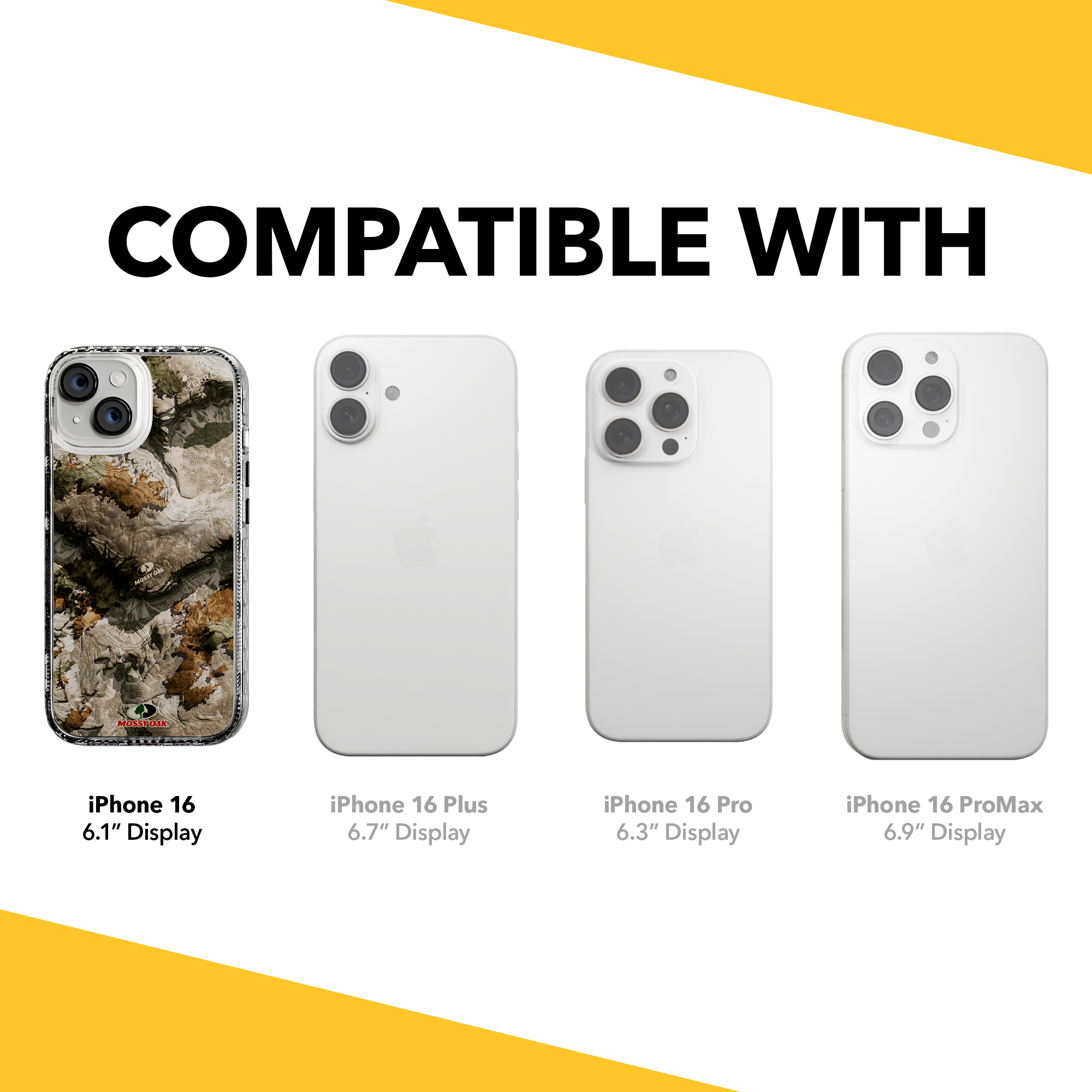 Slim MagSafe® Case for Apple iPhone 15 | Mossy Oak Terra Gila Camo Crystal Clear