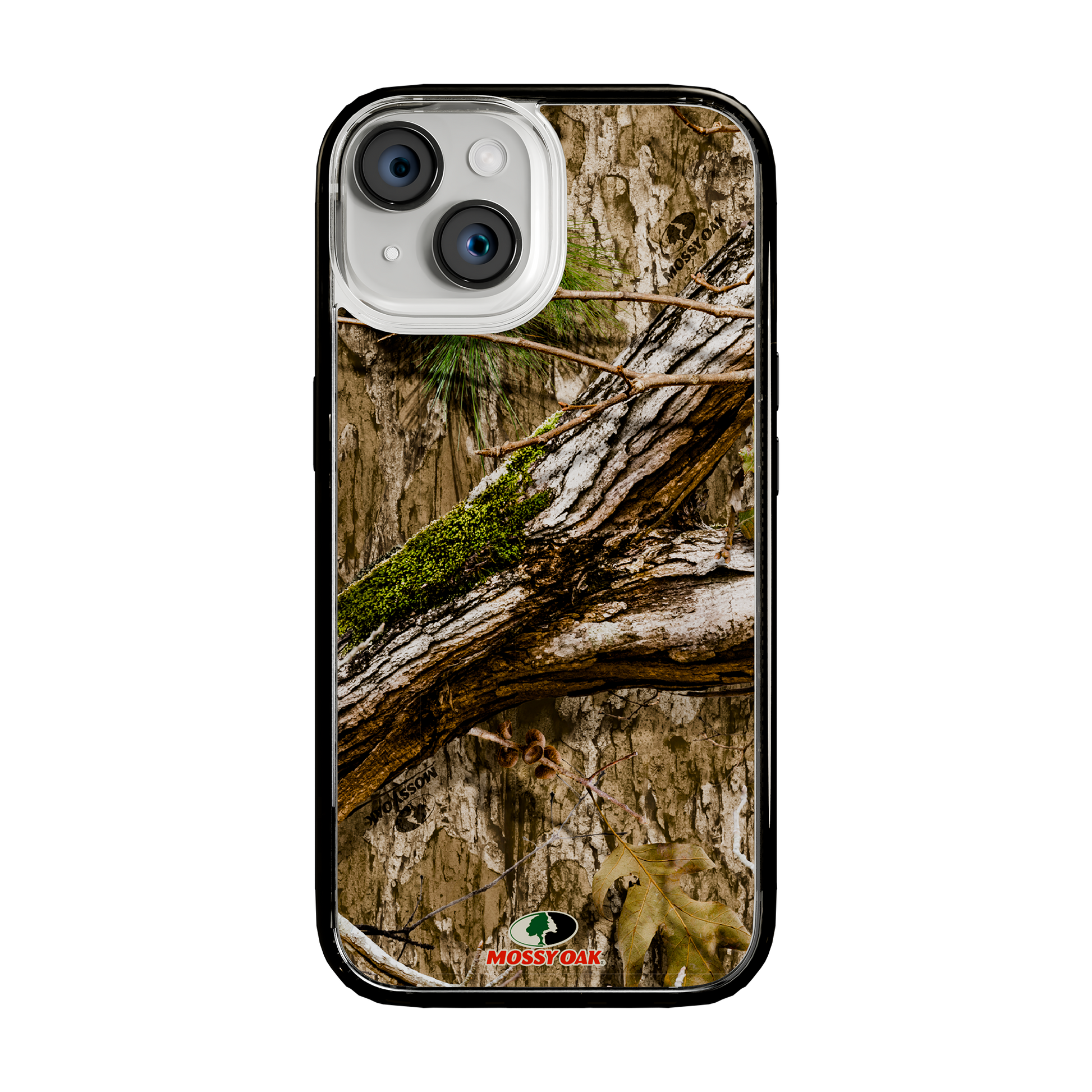 Slim MagSafe® Case for Apple iPhone 15 | Mossy Oak Country DNA Camo Onyx Black