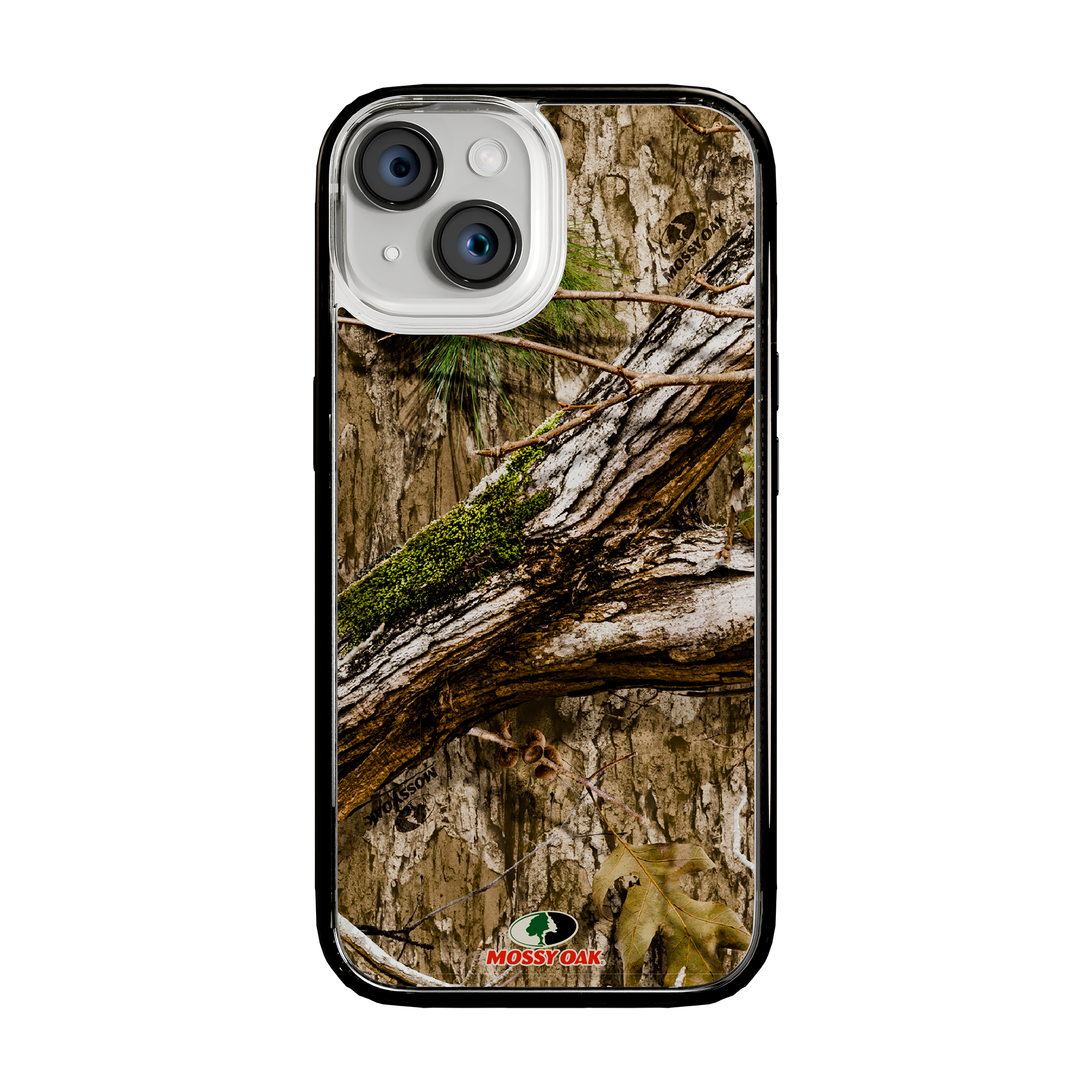 Slim MagSafe® Case for Apple iPhone 15 | Mossy Oak Country DNA Camo Onyx Black