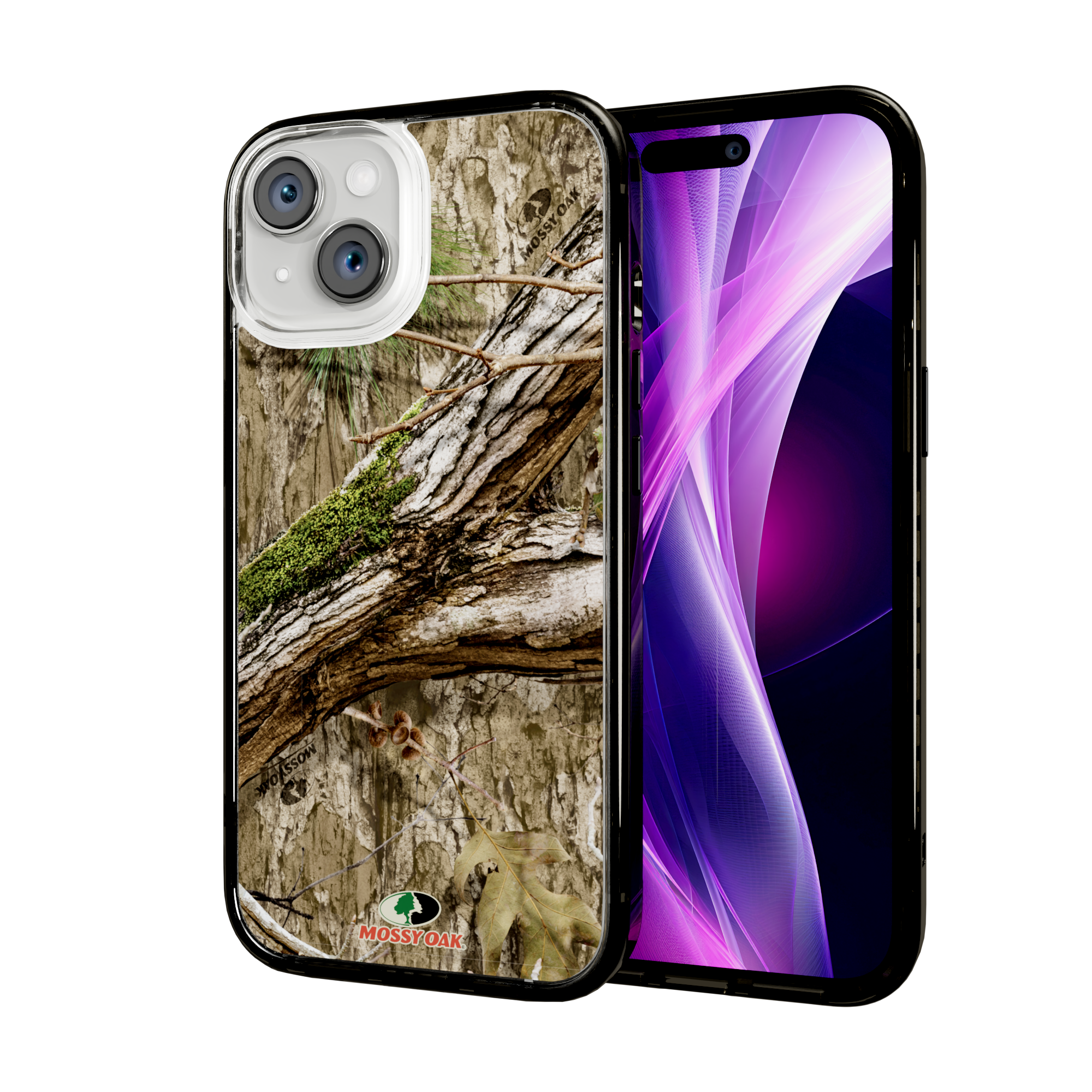 Mossy Oak Magnitude Series for Apple iPhone 15 - Country DNA Onyx Black