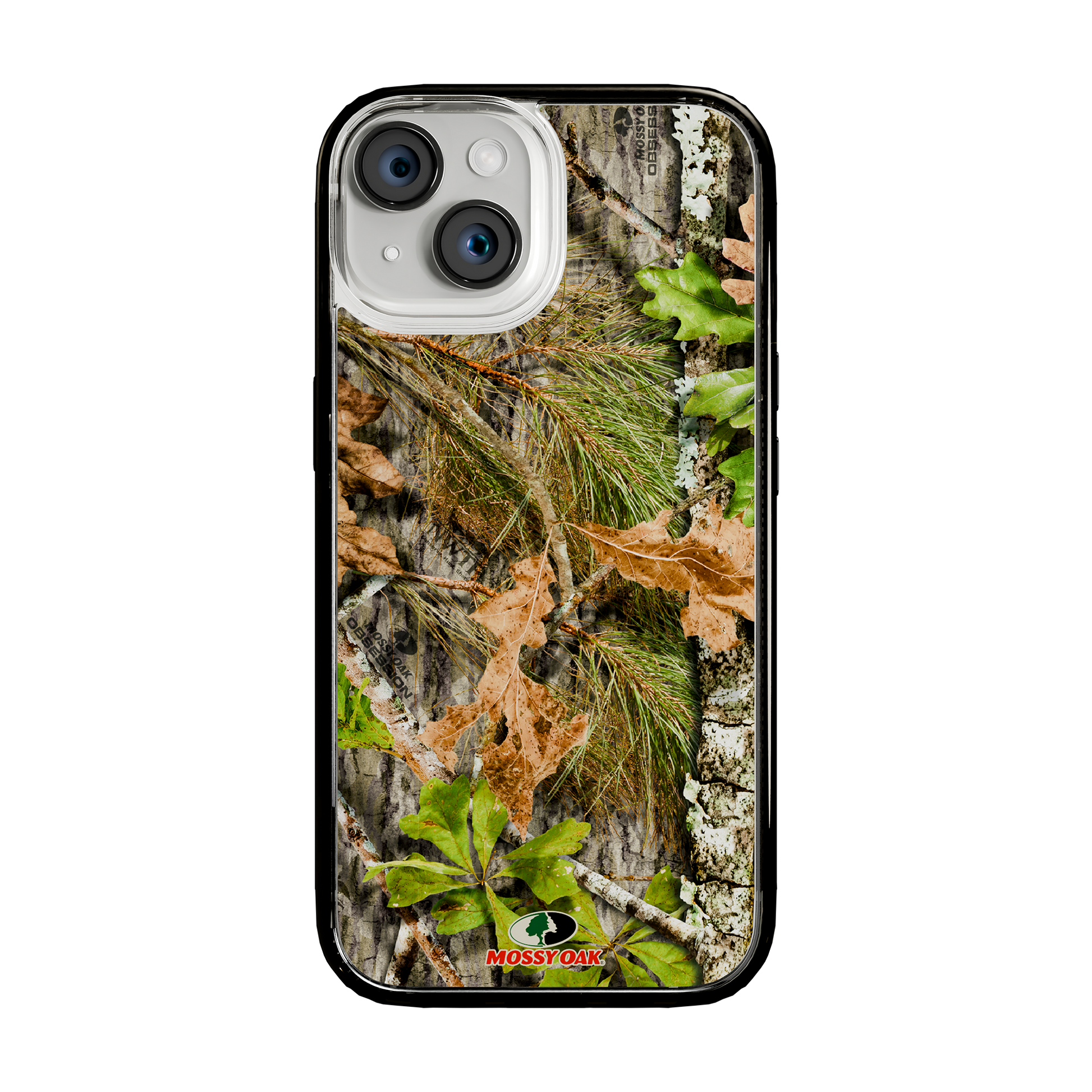 Slim MagSafe® Case for Apple iPhone 15 | Mossy Oak Obbsession Camo Onyx Black