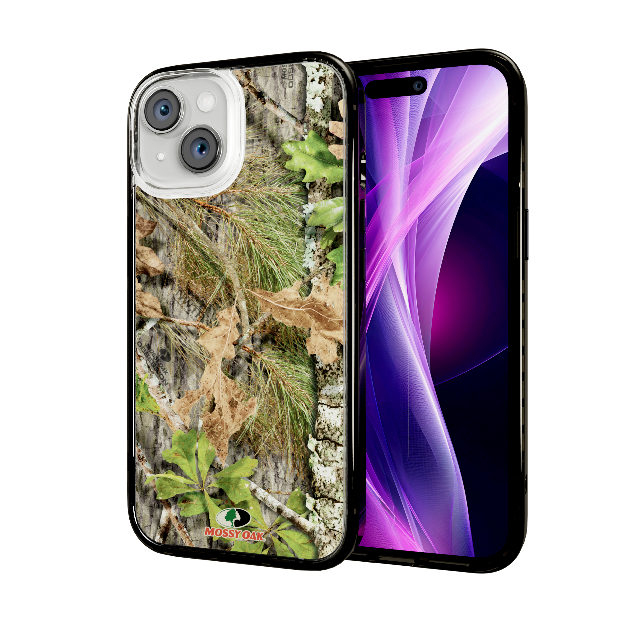 Mossy Oak Magnitude Series for Apple iPhone 15 - Obsession Onyx Black