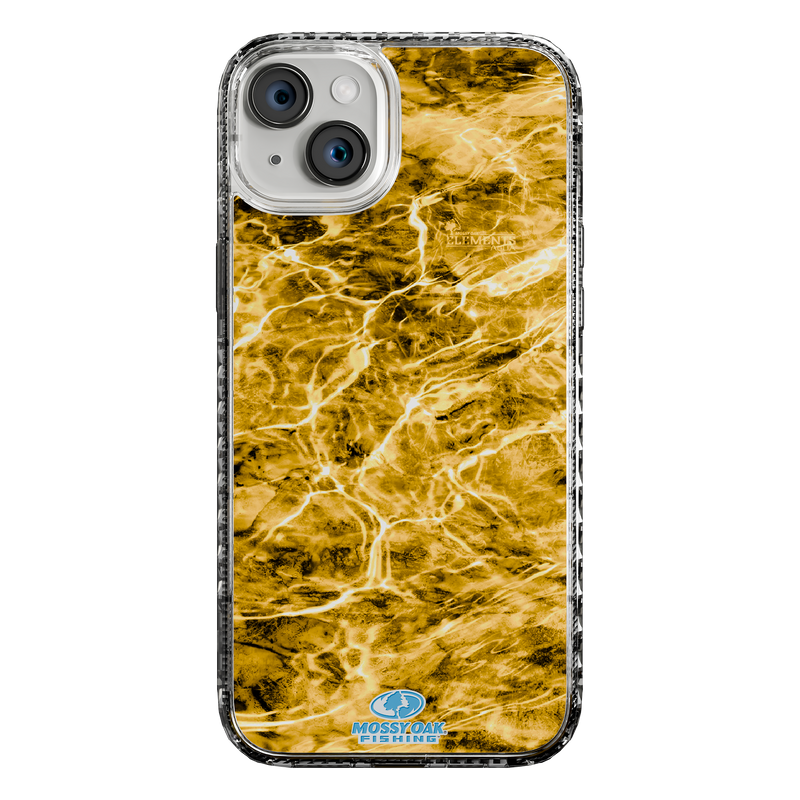 Slim MagSafe® Case for Apple iPhone 15 Plus | Mossy Oak Agua Yellowfin Camo Crystal Clear